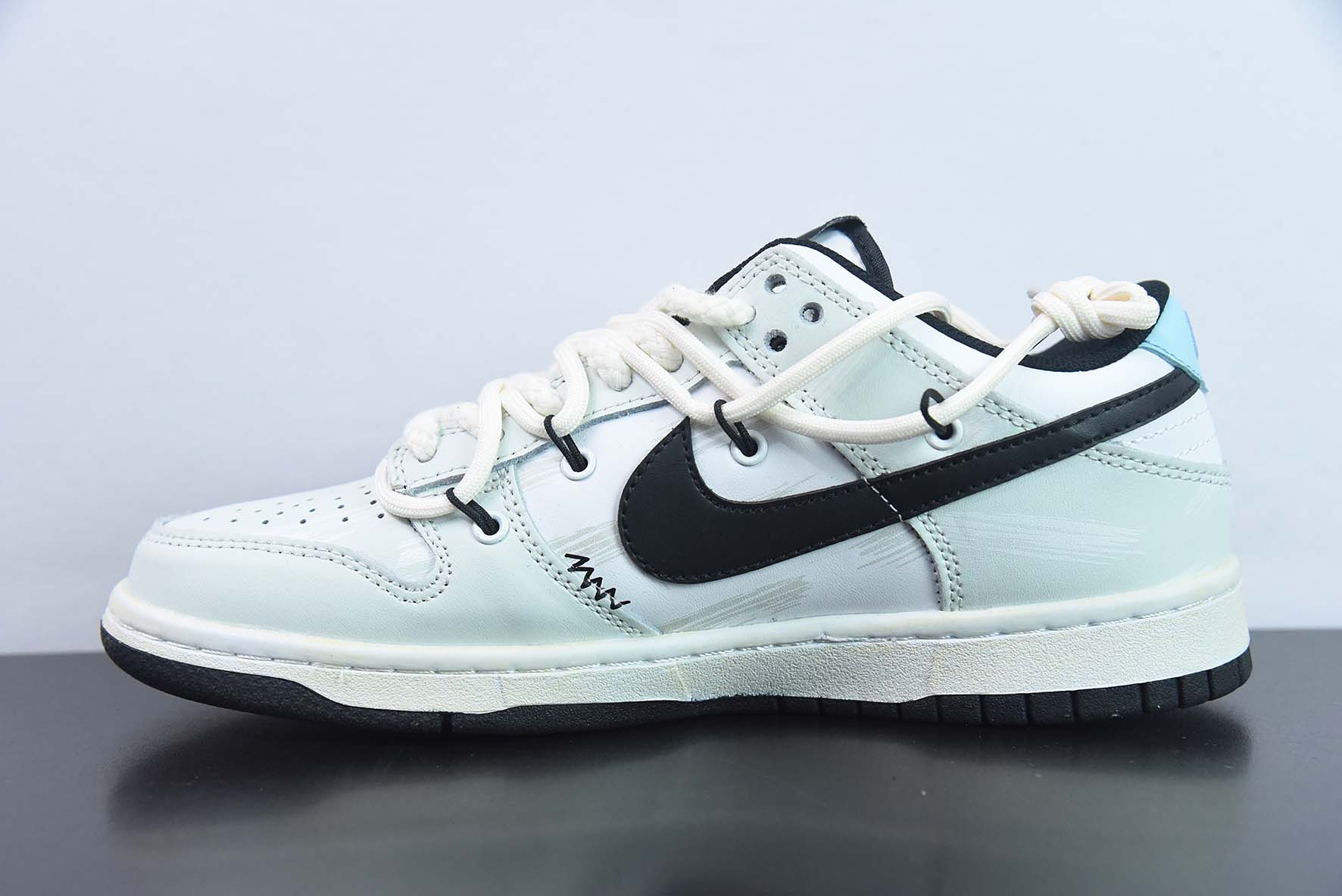 Nike SB Dunk Low  定制绑带 扣篮系列复古低帮休闲运动滑板板鞋