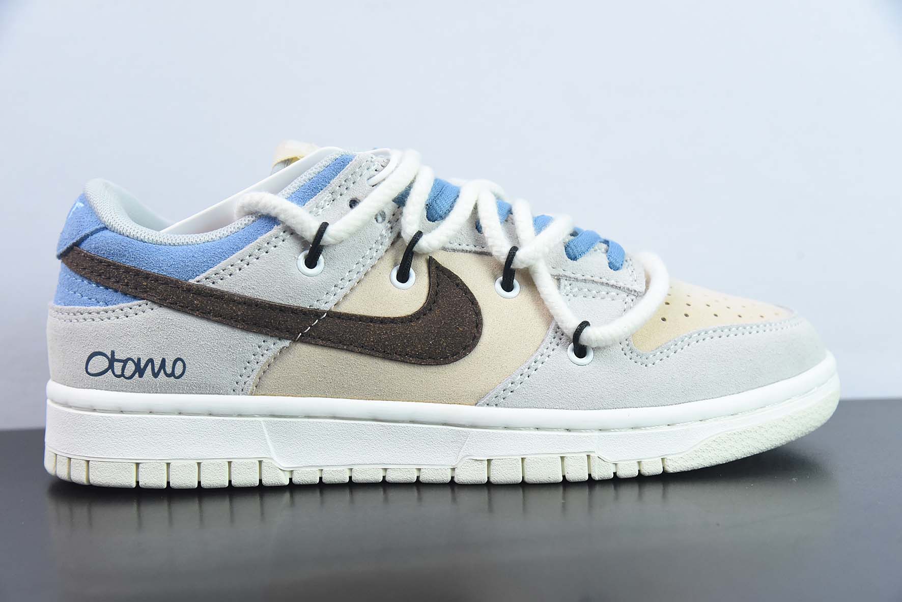 Nike SB Dunk Low  定制绑带 扣篮系列复古低帮休闲运动滑板板鞋