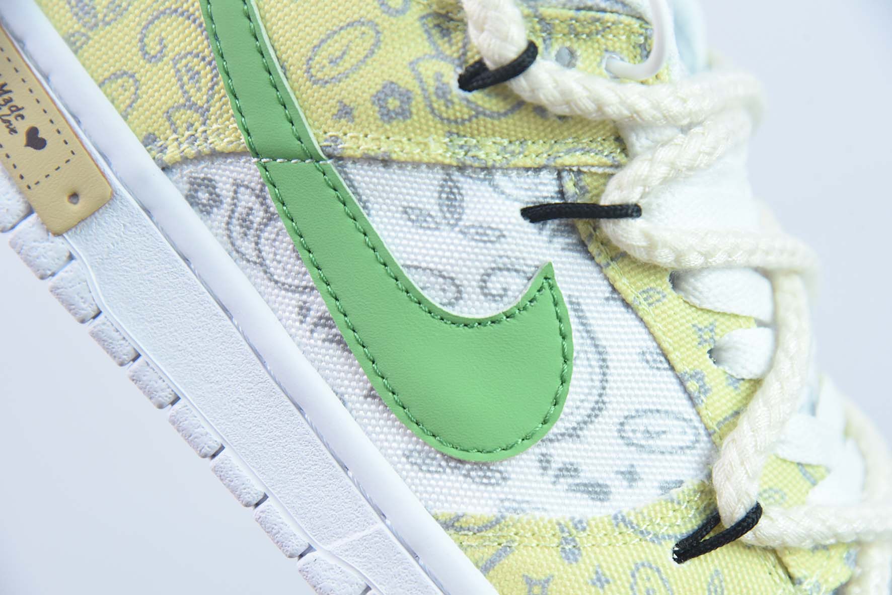 Nike SB Dunk Low  定制绑带 扣篮系列复古低帮休闲运动滑板板鞋
