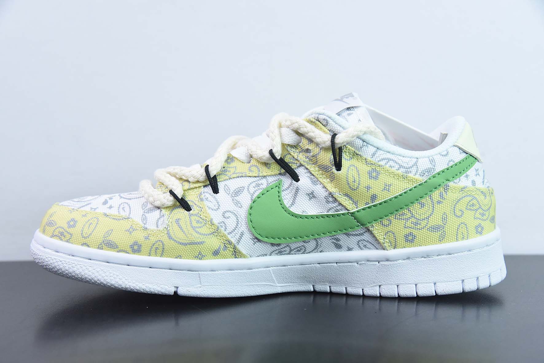 Nike SB Dunk Low  定制绑带 扣篮系列复古低帮休闲运动滑板板鞋