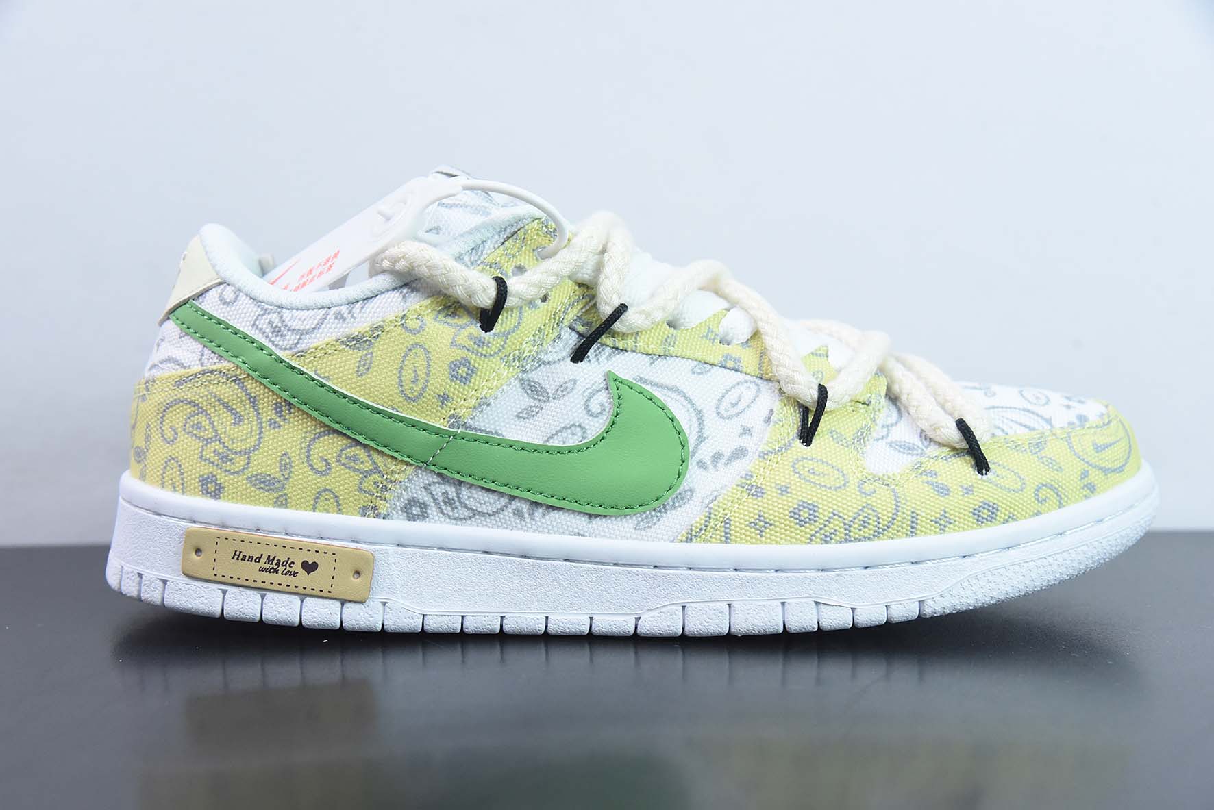 Nike SB Dunk Low  定制绑带 扣篮系列复古低帮休闲运动滑板板鞋