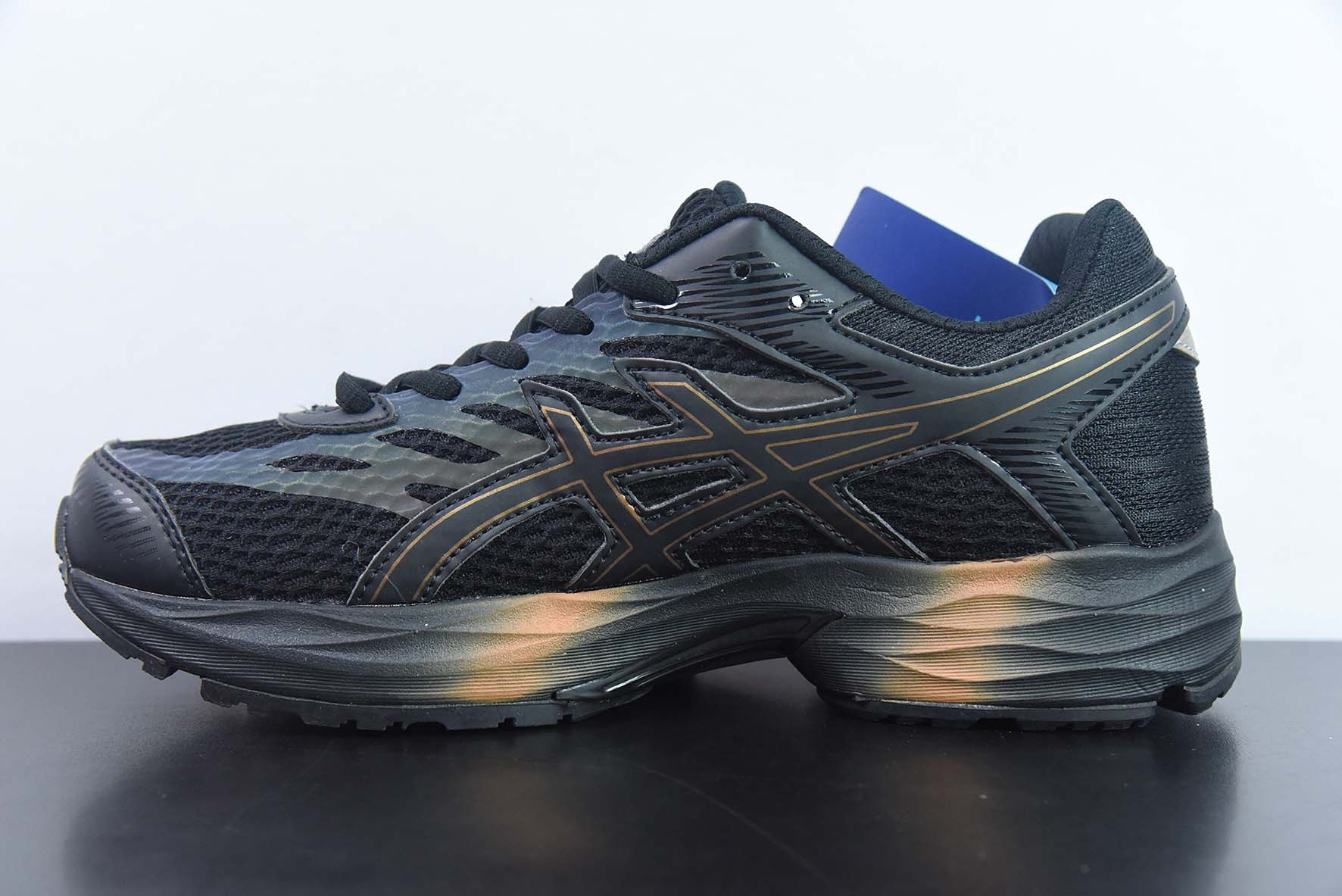 Asics Gel-Flux 4 夏季低帮透气休闲运动跑步鞋 货号：1011A614-008