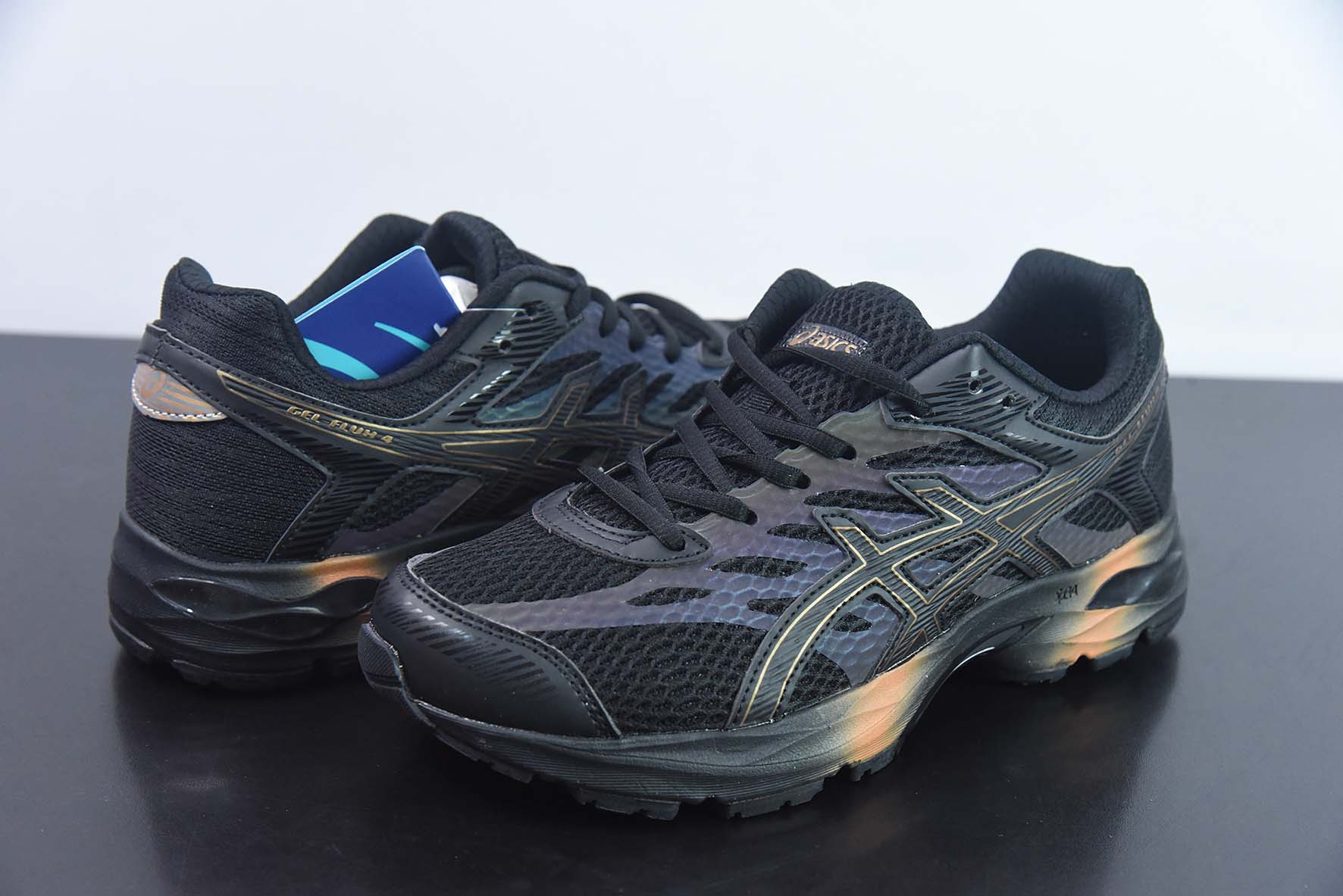 Asics Gel-Flux 4 夏季低帮透气休闲运动跑步鞋 货号：1011A614-008