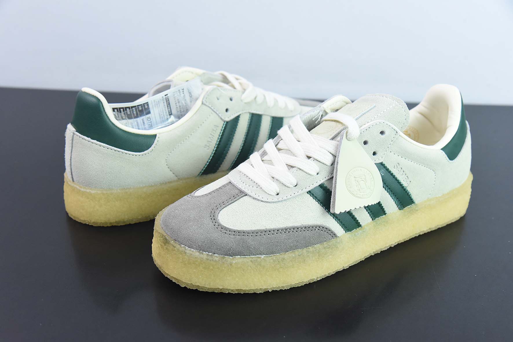 阿迪KITH x Clarks x Adidas Originals 8th Street Samba板鞋 桑巴 KITH 三方联名款 货号:ID7297