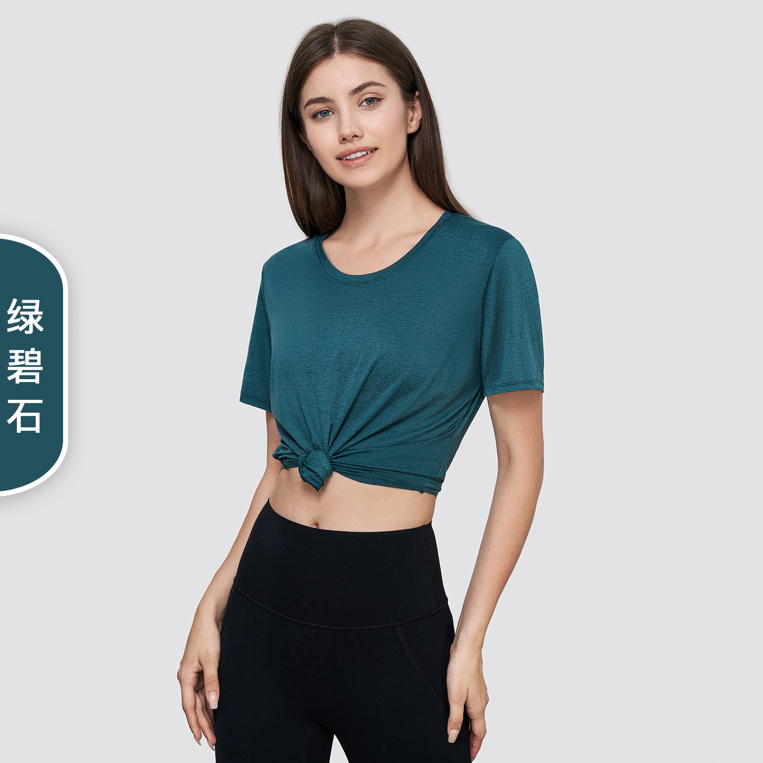 Lululemon t-shirt everyday white light blue yoga