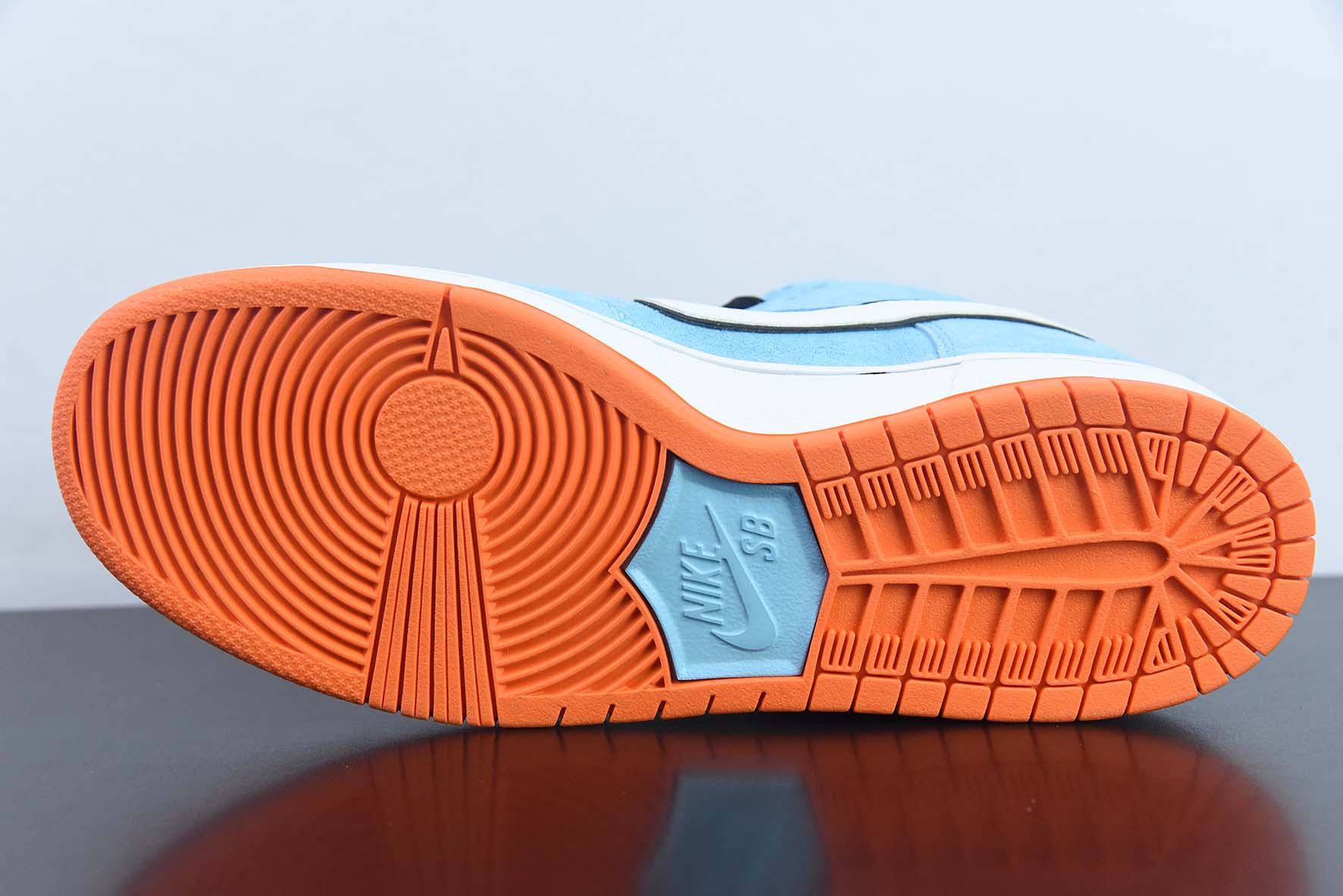 Nike SB Dunk Low Pro"Club 58 Gulf"扣篮系列低帮休闲运动滑板板鞋“麂皮浅海蓝白58”货号:BQ6817-401