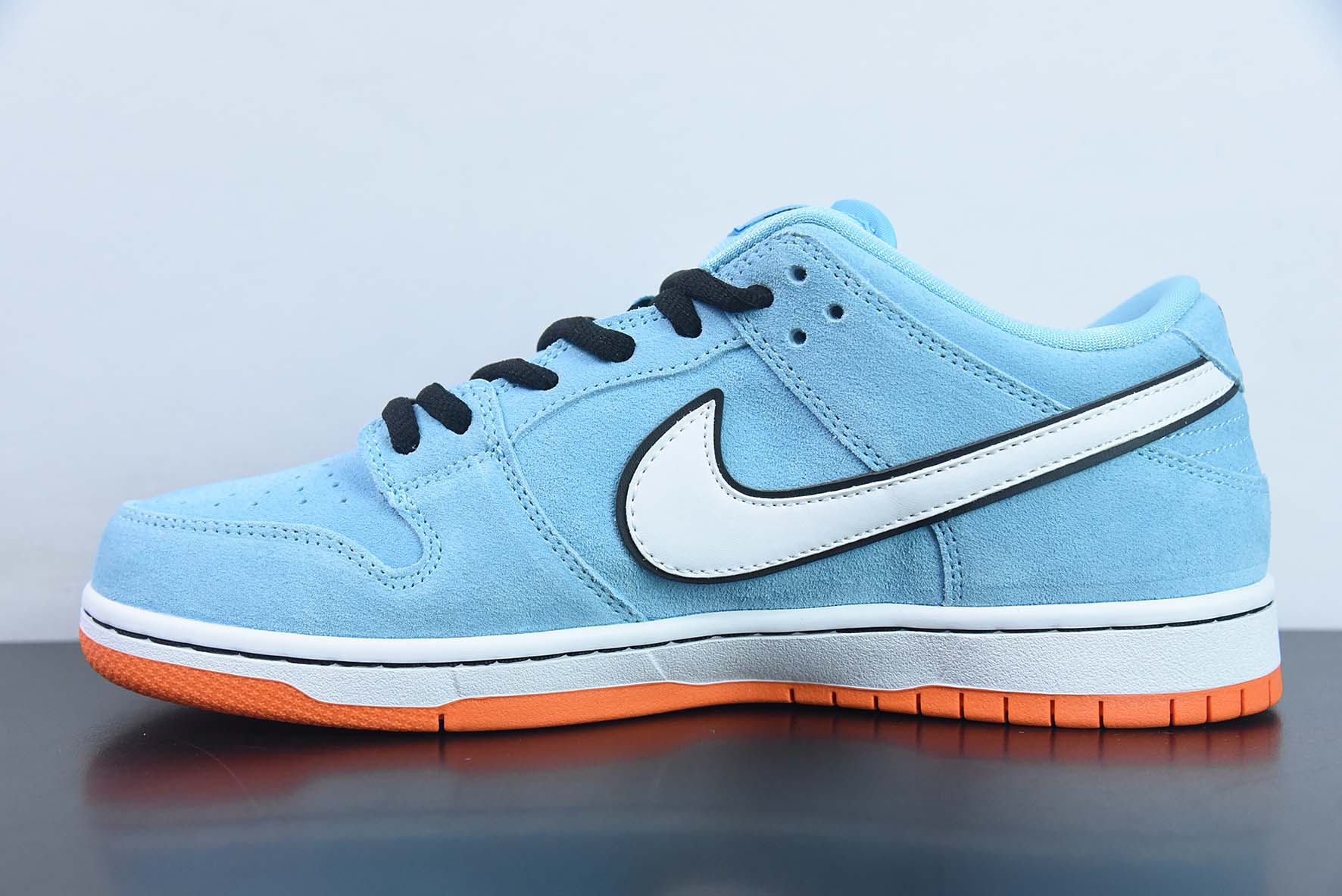 Nike SB Dunk Low Pro"Club 58 Gulf"扣篮系列低帮休闲运动滑板板鞋“麂皮浅海蓝白58”货号:BQ6817-401