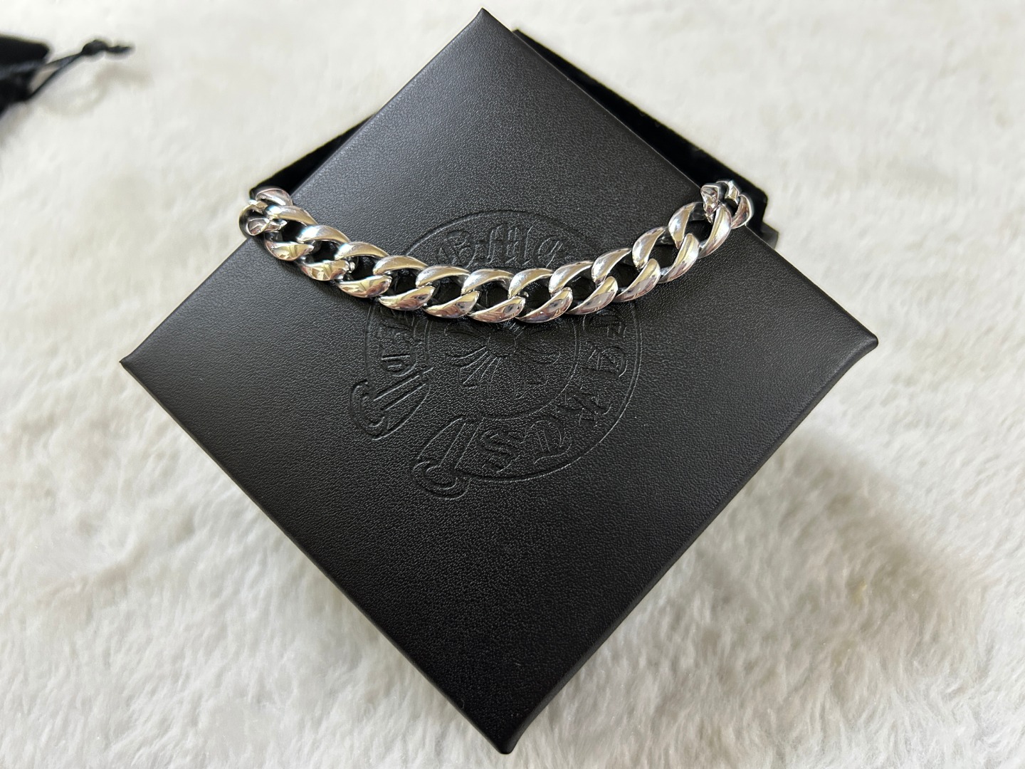 Chrome Hearts herats 克罗心 十字花光板手链 长度：18-20-22厘米