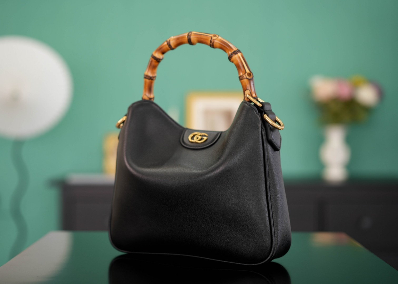 正品级GucciDiana竹节小号肩背包克色24cm正品售价19.000独家原厂皮发售限量级别新款戴安娜