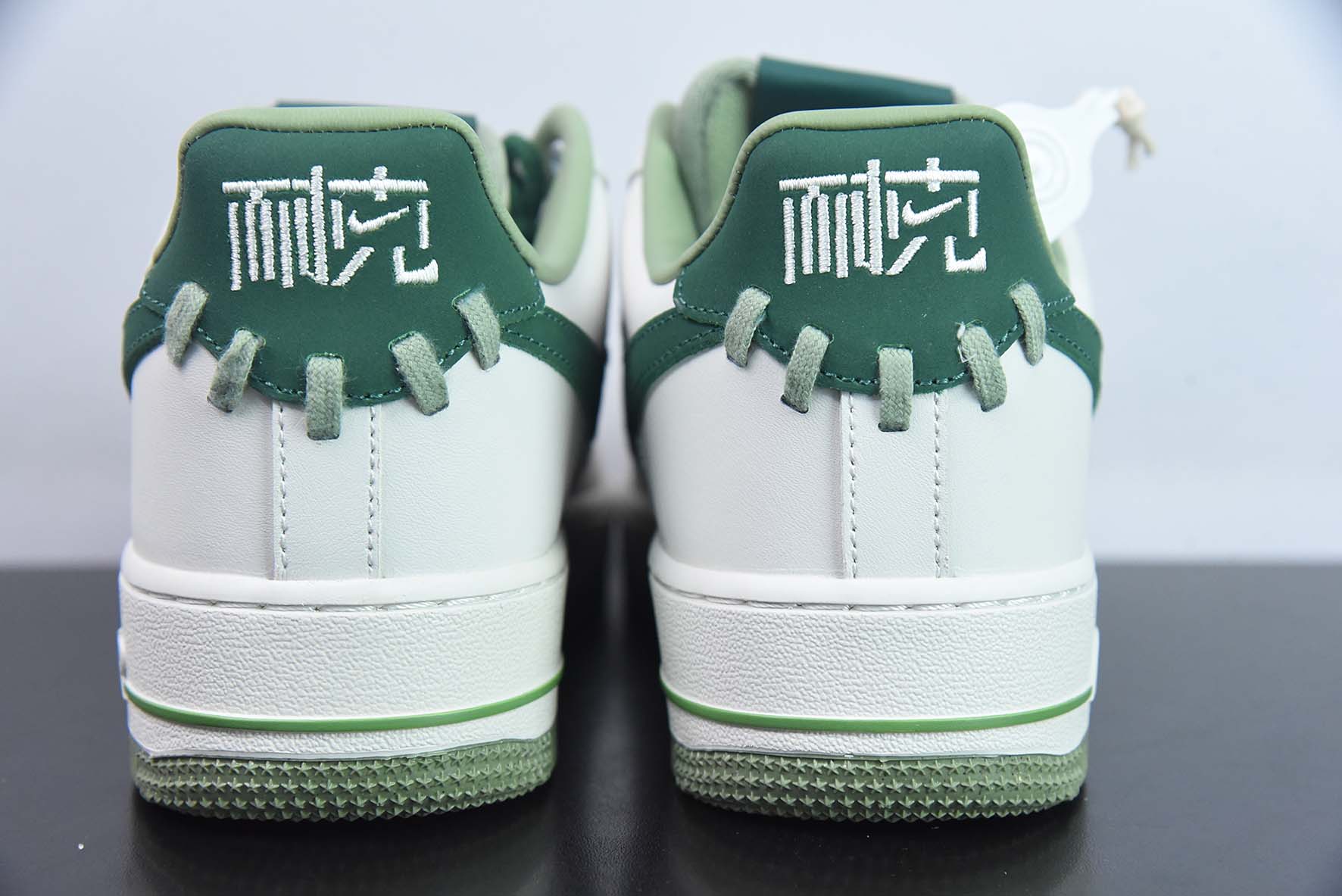 Air Force 1 '07 Low 白绿色 小香风低帮运动鞋 编织 货号:FN0369 100