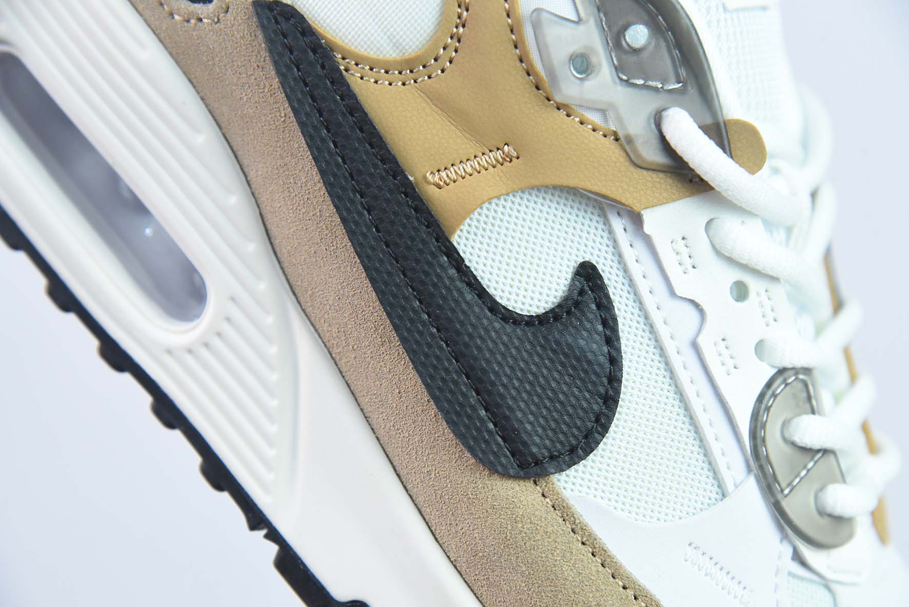 NK Air Max 90 Futura 解构版低帮复古百搭气垫休闲运动慢跑鞋 货号:DM9922 002