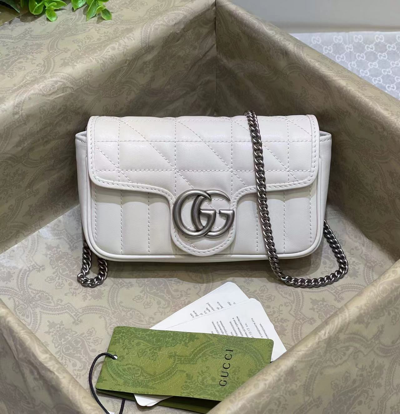 古驰 Gucci 高定典藏经典高奢皮具手袋托特包斜挎包女包 #67EDE796 6
