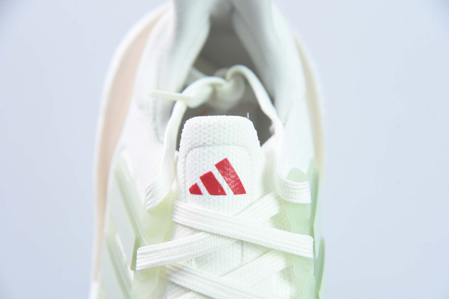 阿迪达斯Adidas Pure Boost 2023 Light"Mint/White"23版轻弹 针织浅薄荷绿白橙”HQ6348