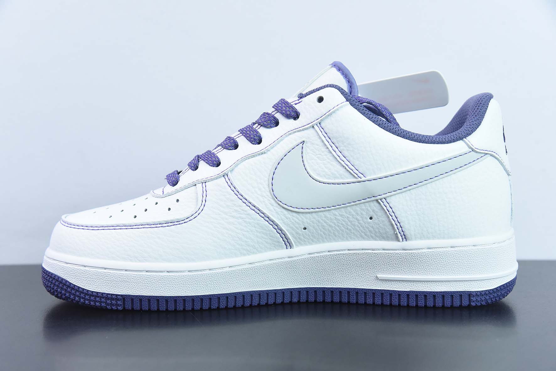 Nike Air Force 1’07 Low"White/Purple Reflectiv"空军一号“皮革白葡萄紫3M天使反光”货号:MM3603-025