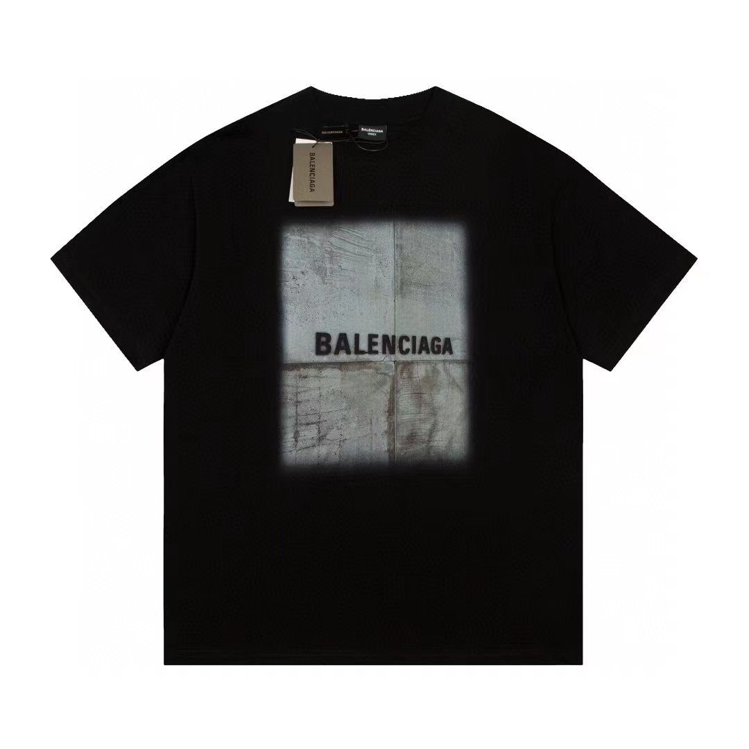 Balenciaga Clothing T-Shirt Unisex Cotton Short Sleeve
