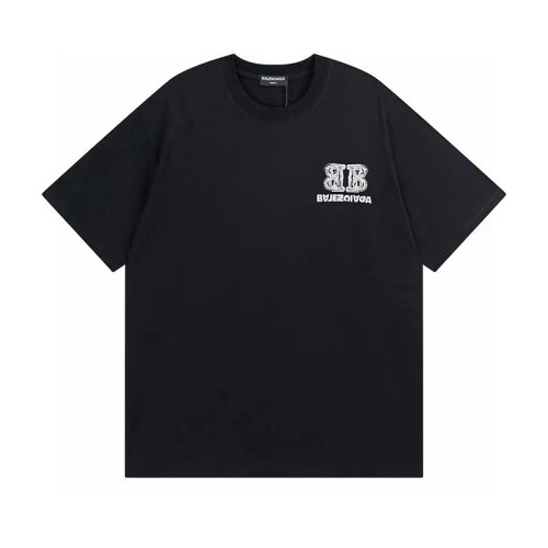 Balenciaga Cotton Double B Logo Short Sleeve T-Shirt - Stylish and Comfortable 1 Balenciaga Cotton Double B Logo Short Sleeve T-Shirt - Stylish and Comfortable