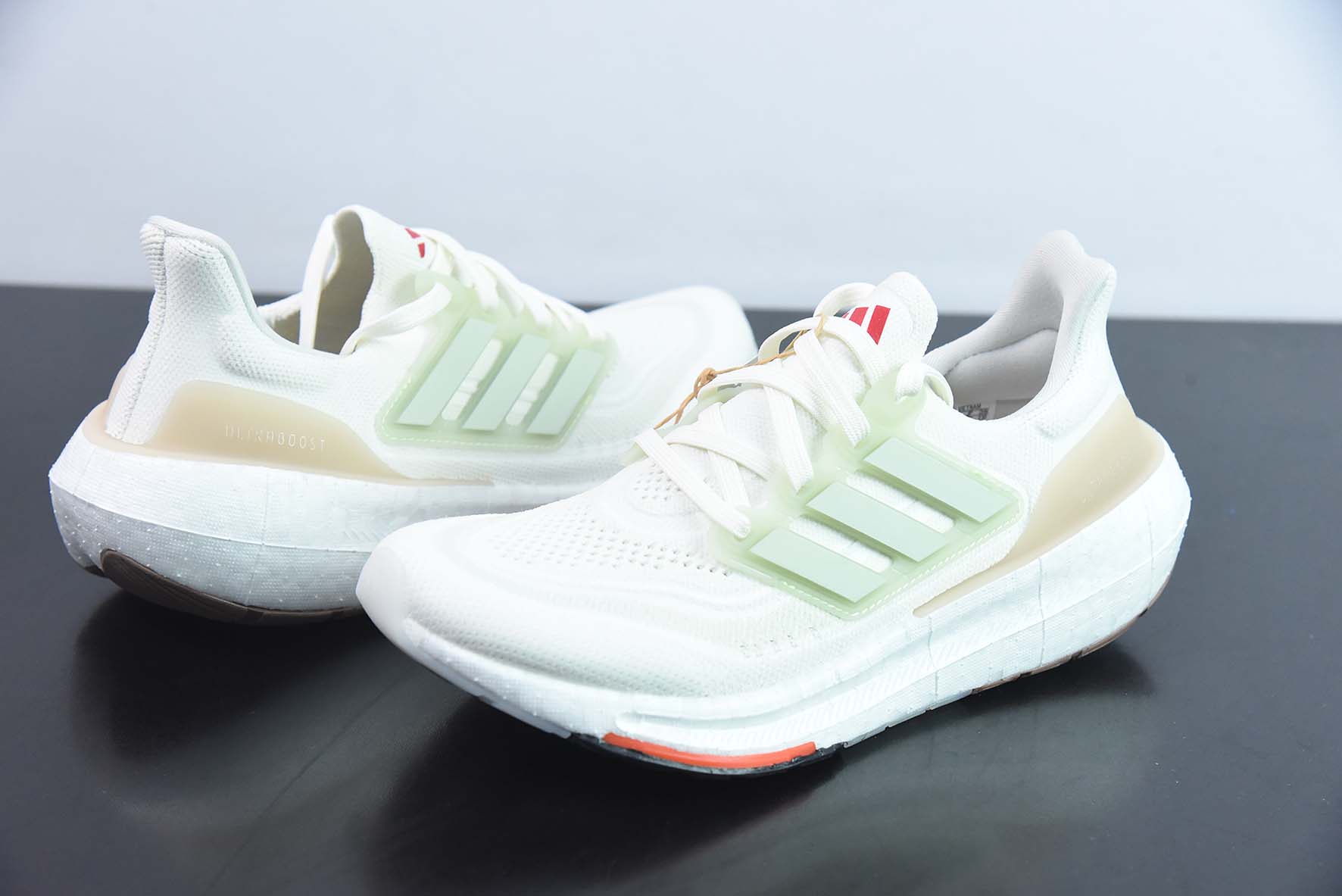 阿迪 AD Pure Boost 2023 Light"Mint/White"23版轻弹UB系列低帮袜套式针织透气缓震休闲运动慢跑鞋