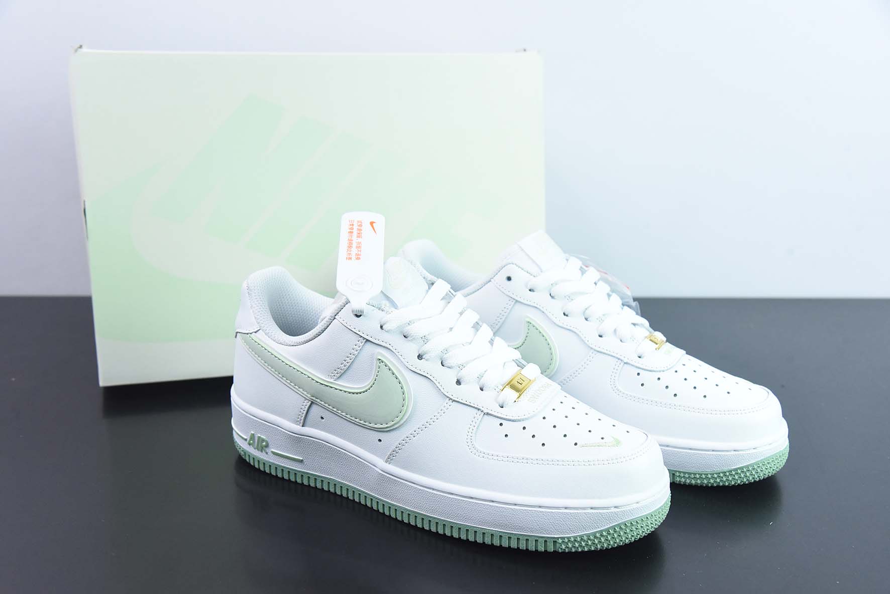 Nk Air Force 1‘07 Low ”Swoosh“ 草绿小勾 空军一号低帮休闲板鞋 货号:CV5696-968