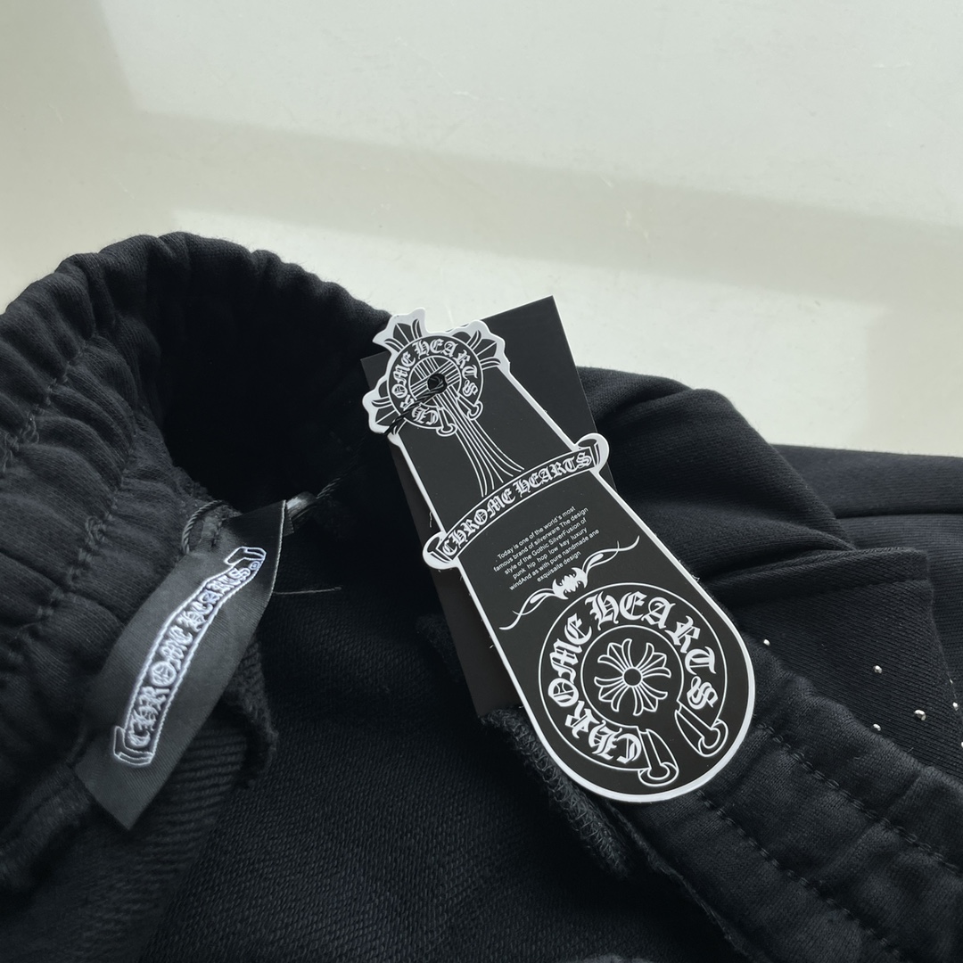 190 高版本Chrome Hearts 克罗心烫钻十字满天星短裤