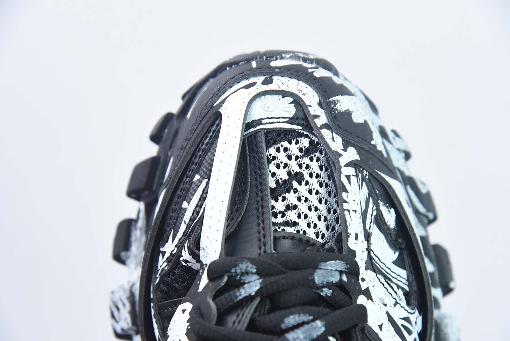 BALENCIAGA Track Mule Clear Sole Sneakers 3.0 纯原版本 无灯 涂鸦黑白运动鞋