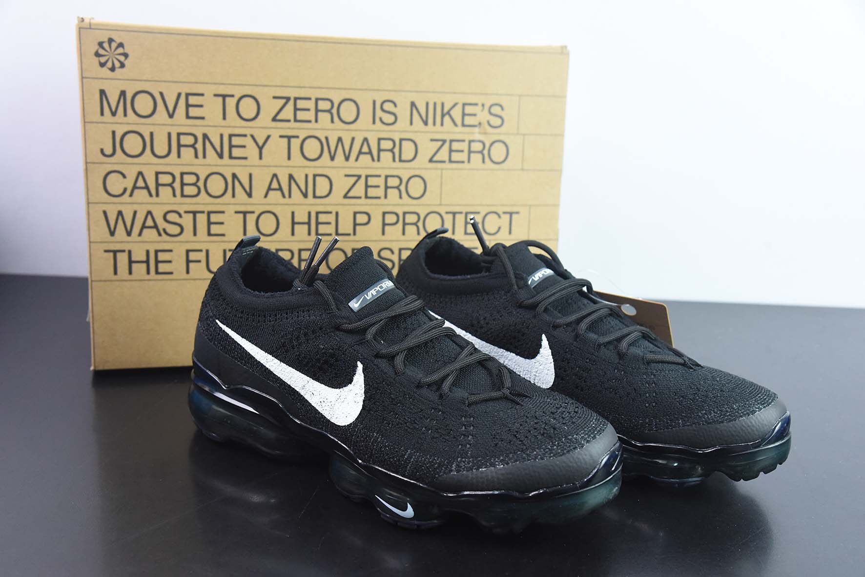 Nk Vapormax 2023 Flyknit 耐克2023飞织透气休闲全掌大气垫跑鞋 货号:DV6840-002