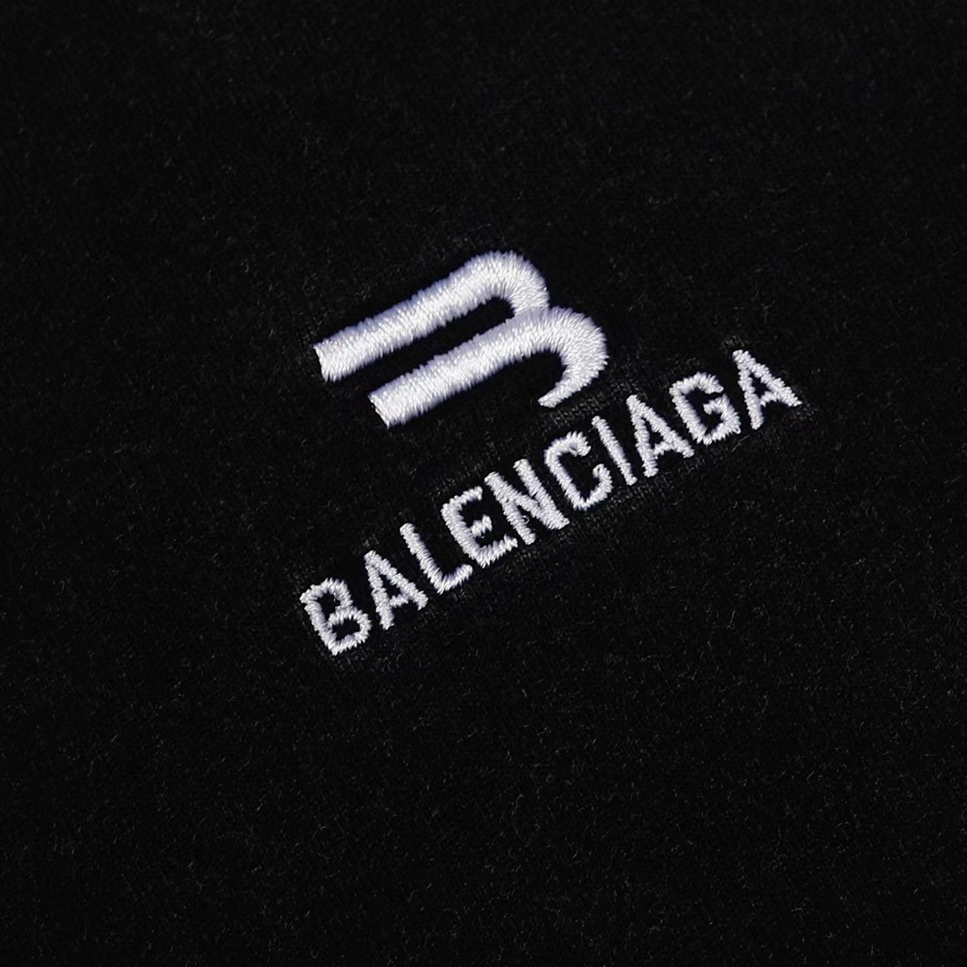 170 高版本BALENCIAGA/巴黎世家 刺绣logo洗水做旧短袖T恤