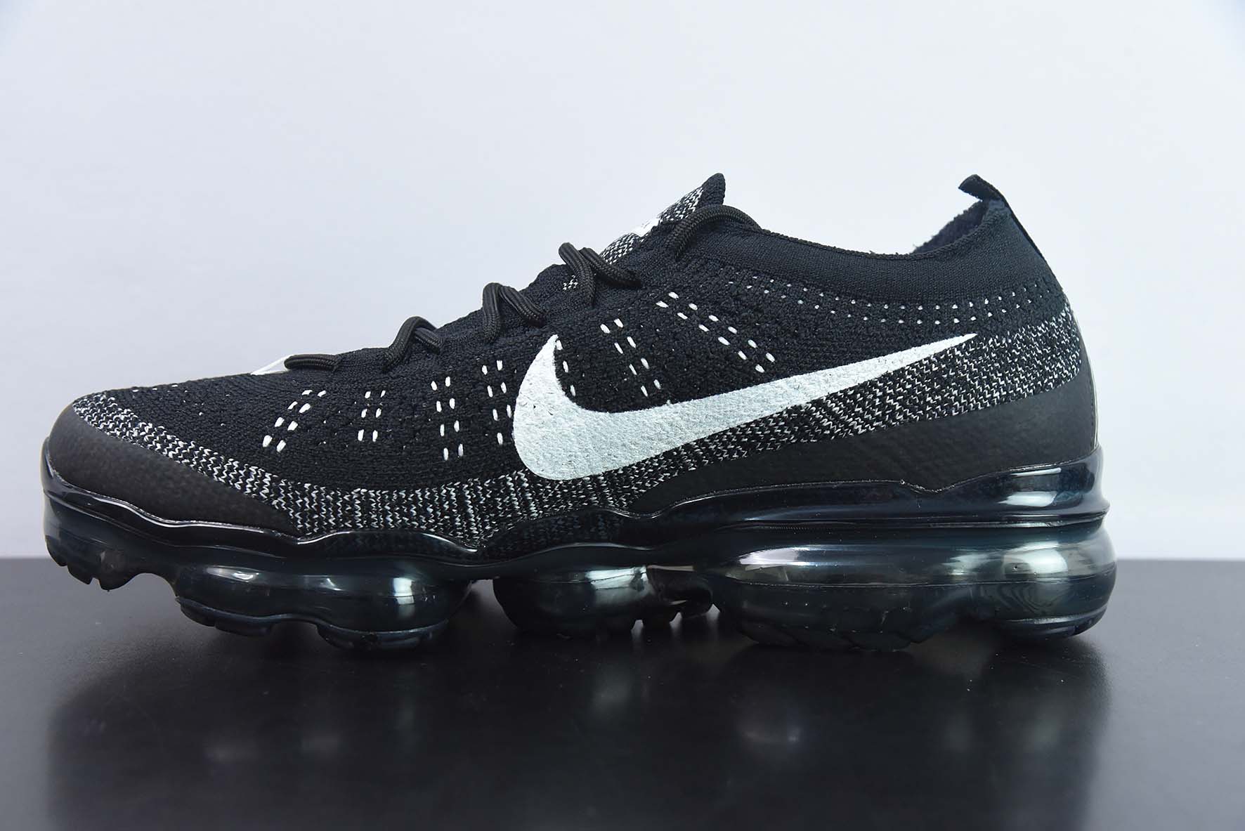 NK Air VaporMax 2023 Flyknit FK 2023款大气垫系列低帮针织休闲运动全掌气垫慢跑鞋DV1678-001