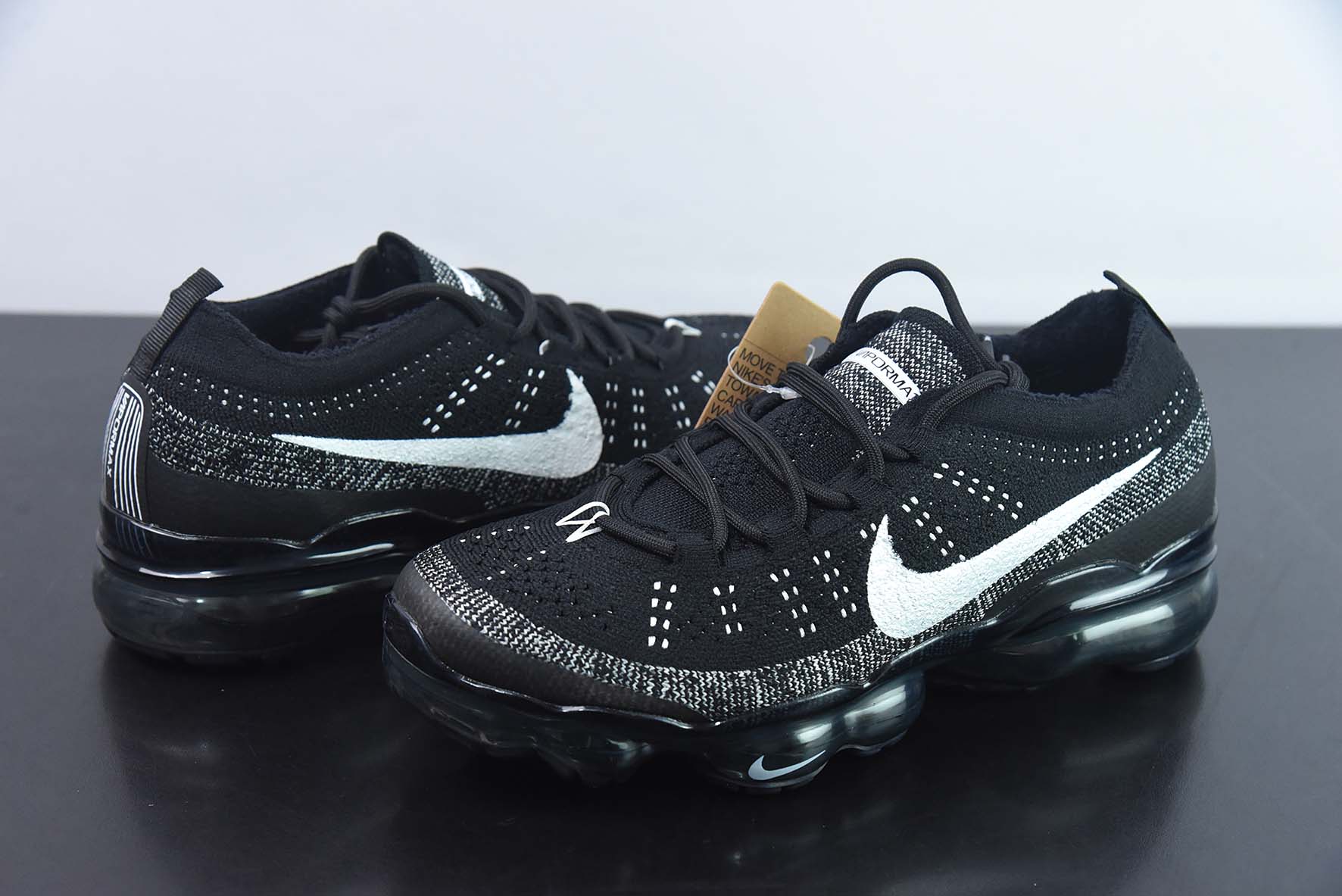 NK Air VaporMax 2023 Flyknit FK 2023款大气垫系列低帮针织休闲运动全掌气垫慢跑鞋DV1678-001