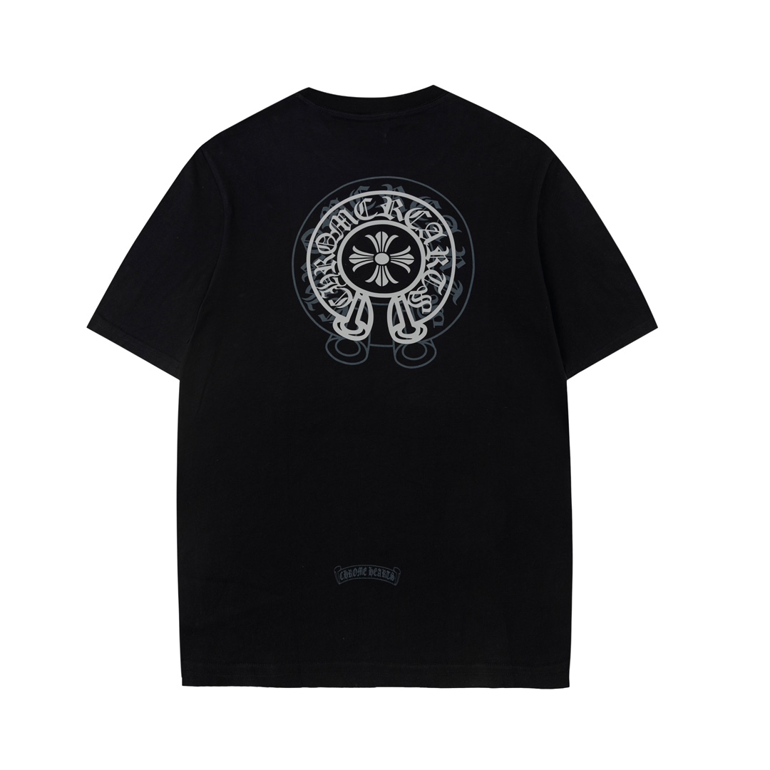 180 高版本Chrome Hearts 克罗心重影硅胶印花短袖