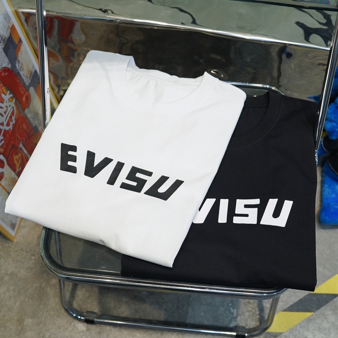 高版本EVISU/福神海浪与龙首神鱼大M印花短袖