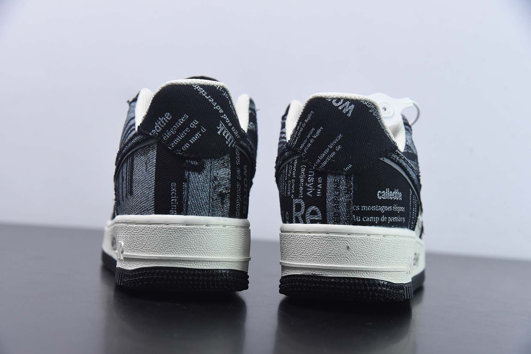 Nike Air Force 1 Low '07 “涂鸦黑白星期三美剧”低帮空军一号休闲板鞋 货号:FB0607-011
