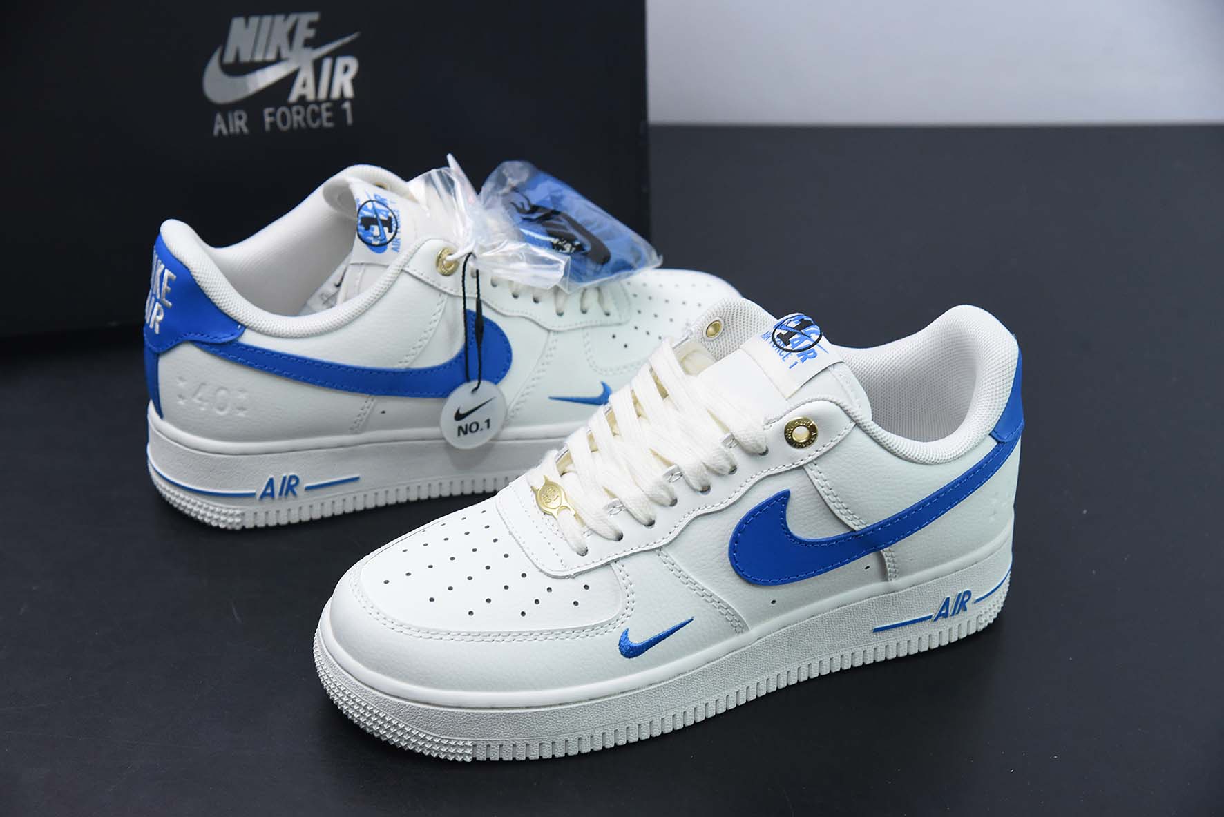 NIke Air Force 1 '07 Low “40周年纪念款--米白天蓝”空军一号 低帮货号:DQ7658-103