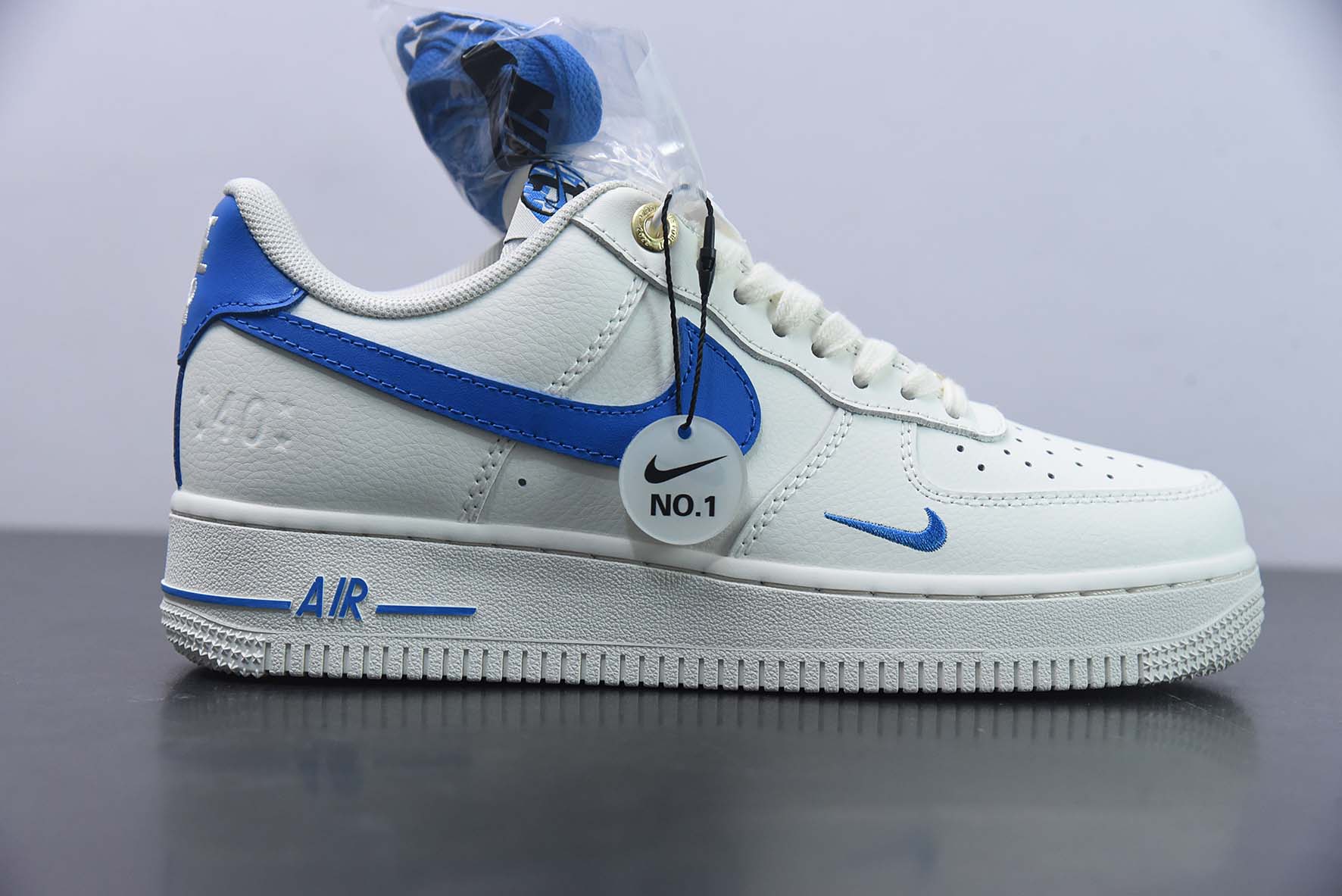 NIke Air Force 1 '07 Low “40周年纪念款--米白天蓝”空军一号 低帮货号:DQ7658-103