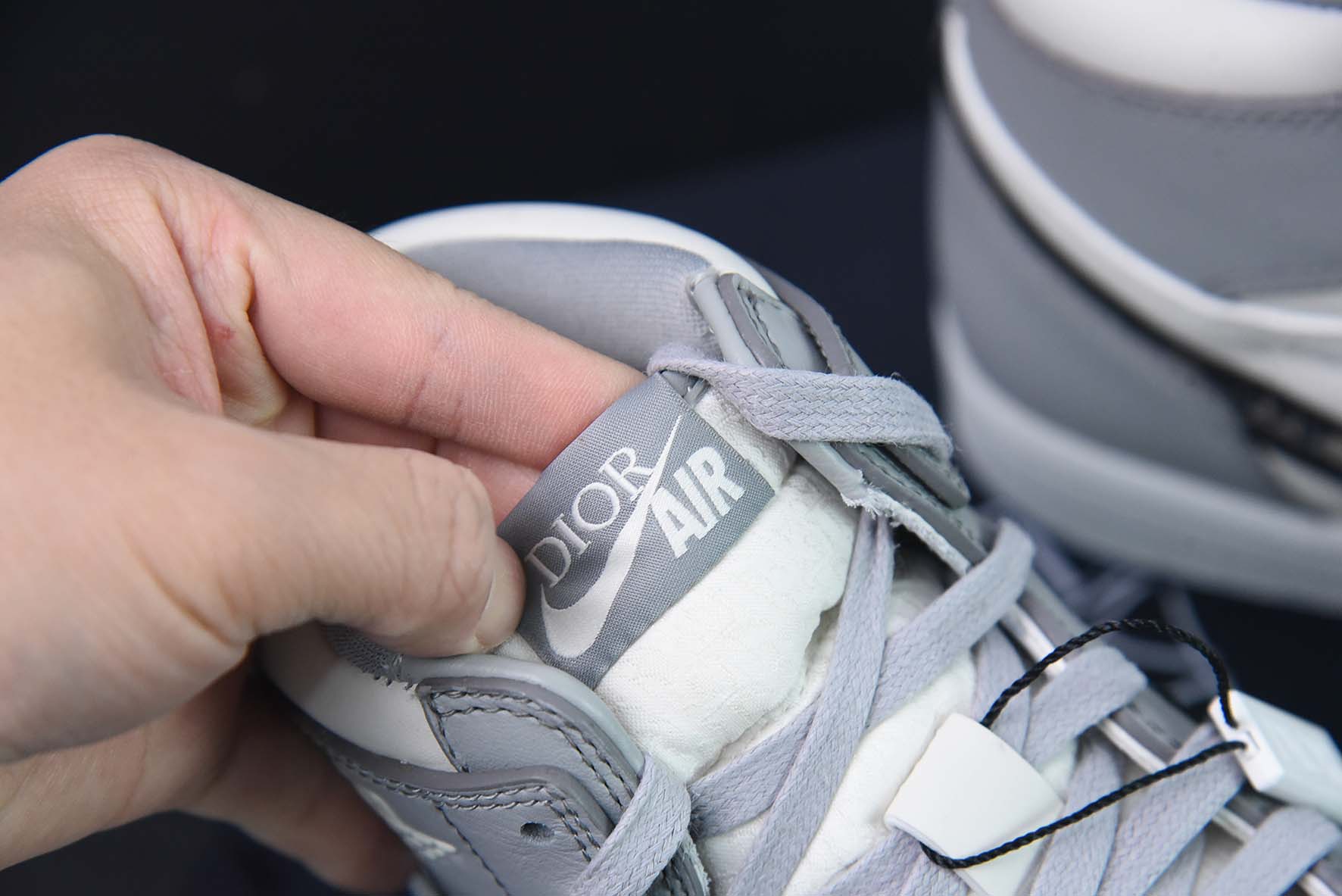 Detalles nivel superior del mercado gran Dior blanco gris Dior X Air jordanan high OG número de artículo: CN8607-002 Ta…
