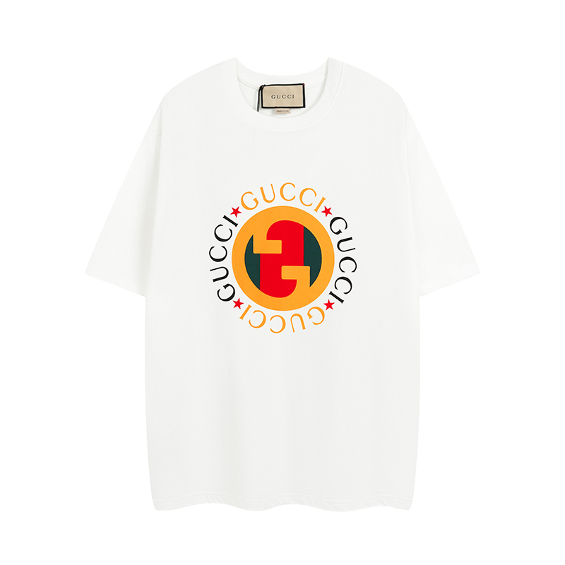 160 Gucci古驰/2023最新系列拼色印花星星短袖