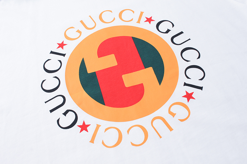 160 Gucci古驰/2023最新系列拼色印花星星短袖