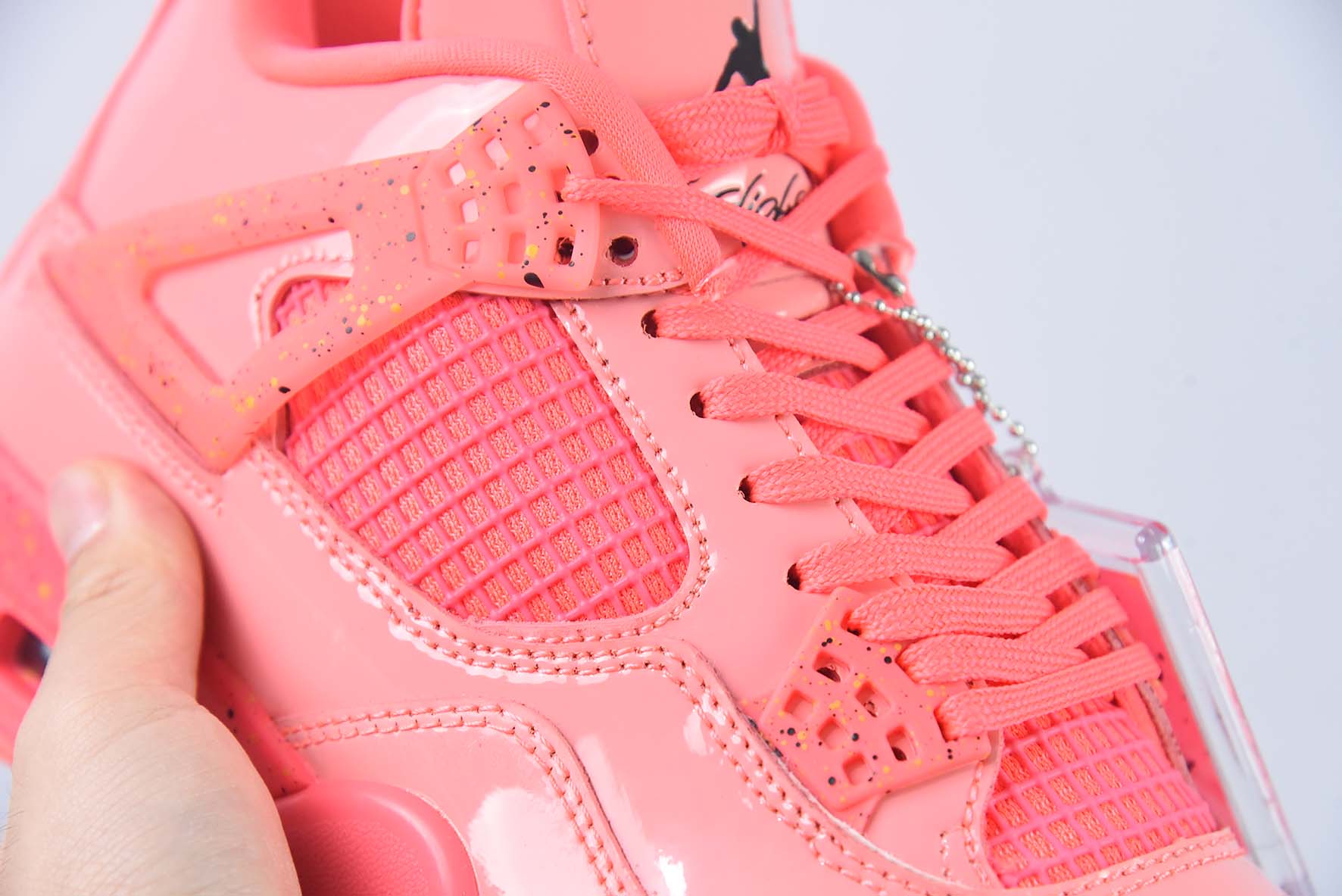 Air Jordan 4 NRG“Hot Punch” AJ4系列 骚粉漆皮运动鞋 货号：AQ9128 600