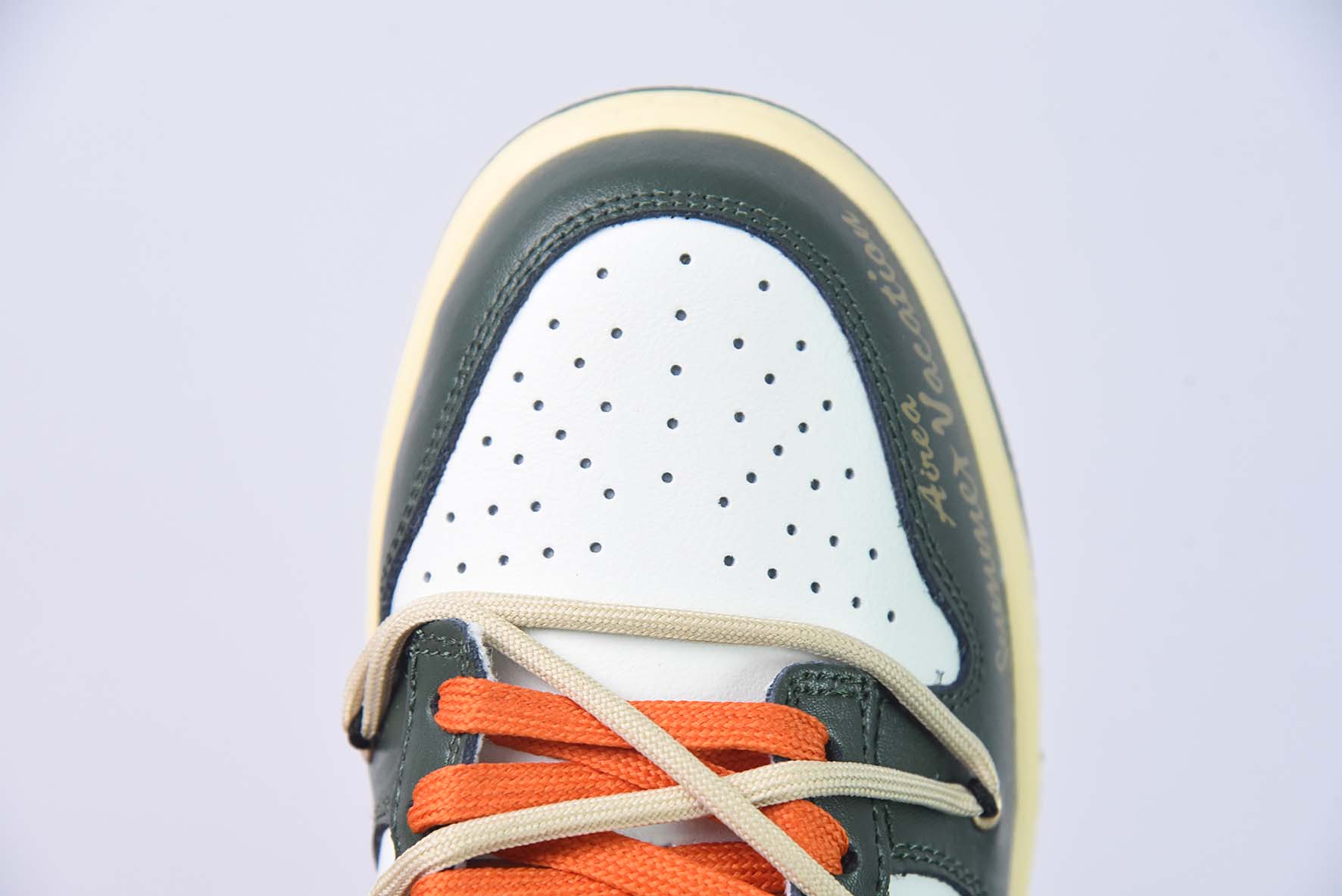 NK Dunk Low 客制配色 白黑橙绑带解构低帮运动休闲板鞋货号 DD1391-300