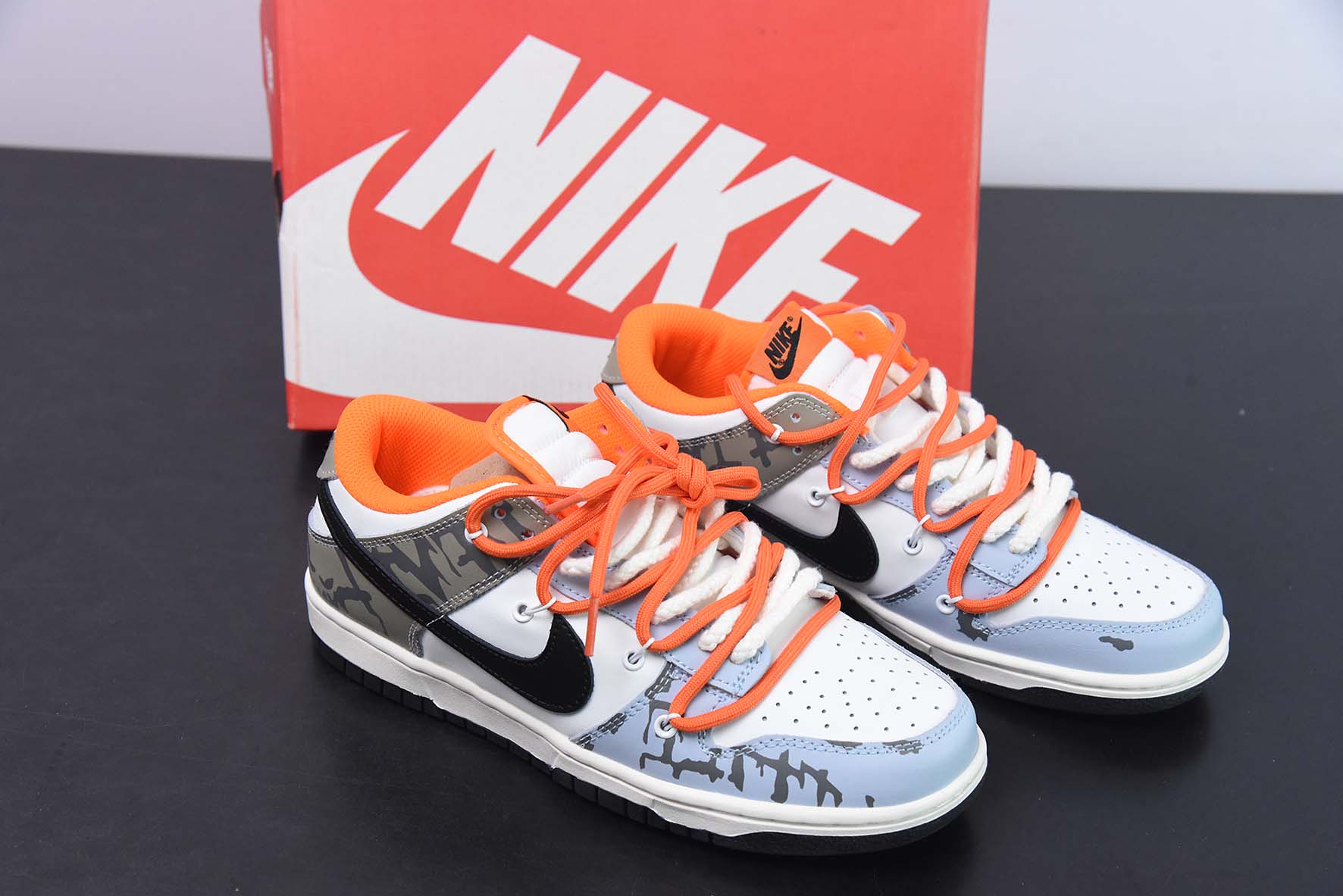 NK SB Dunk Low 解构抽绳绑带低帮滑板鞋 货号：DH9765-003