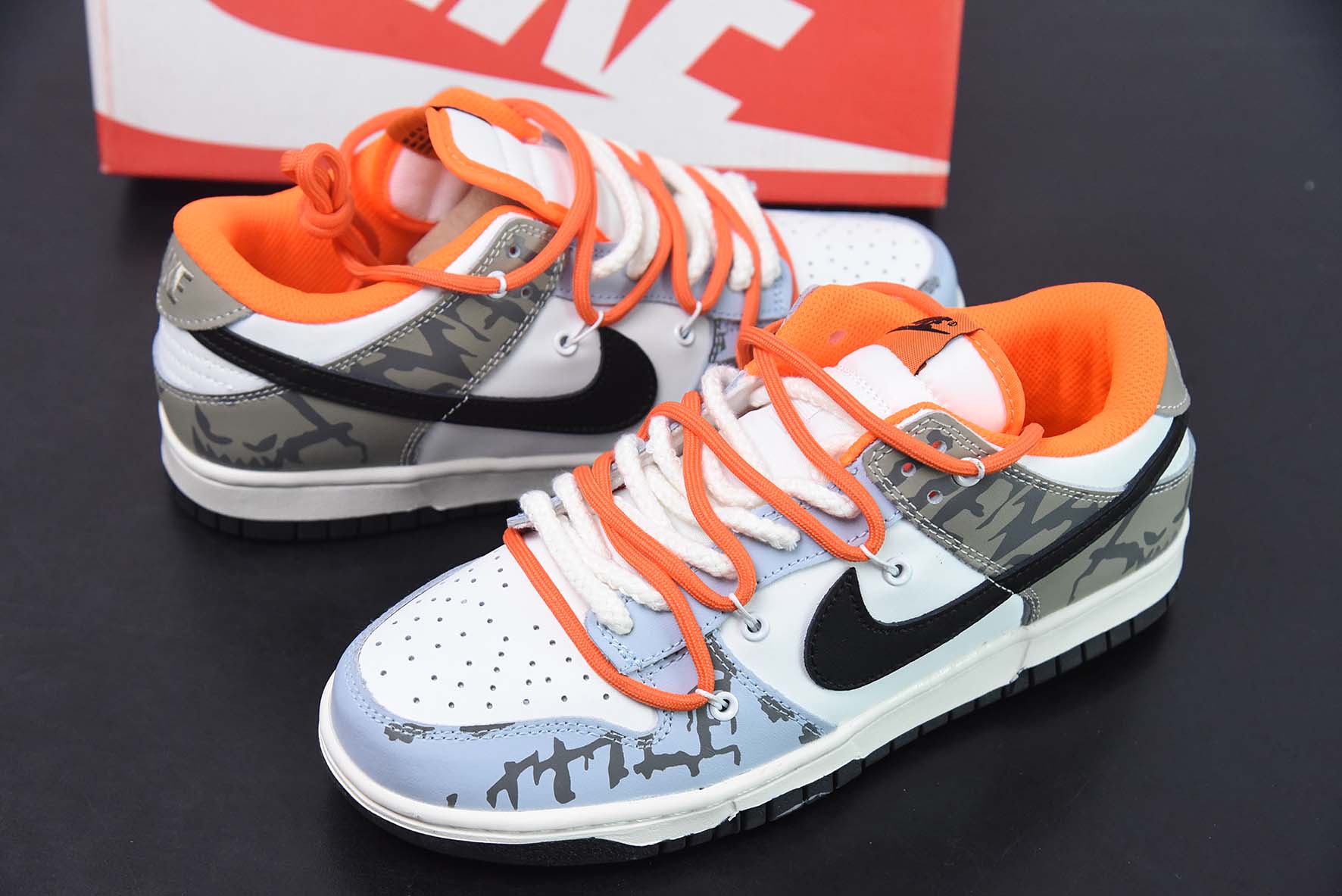 NK SB Dunk Low 解构抽绳绑带低帮滑板鞋 货号：DH9765-003
