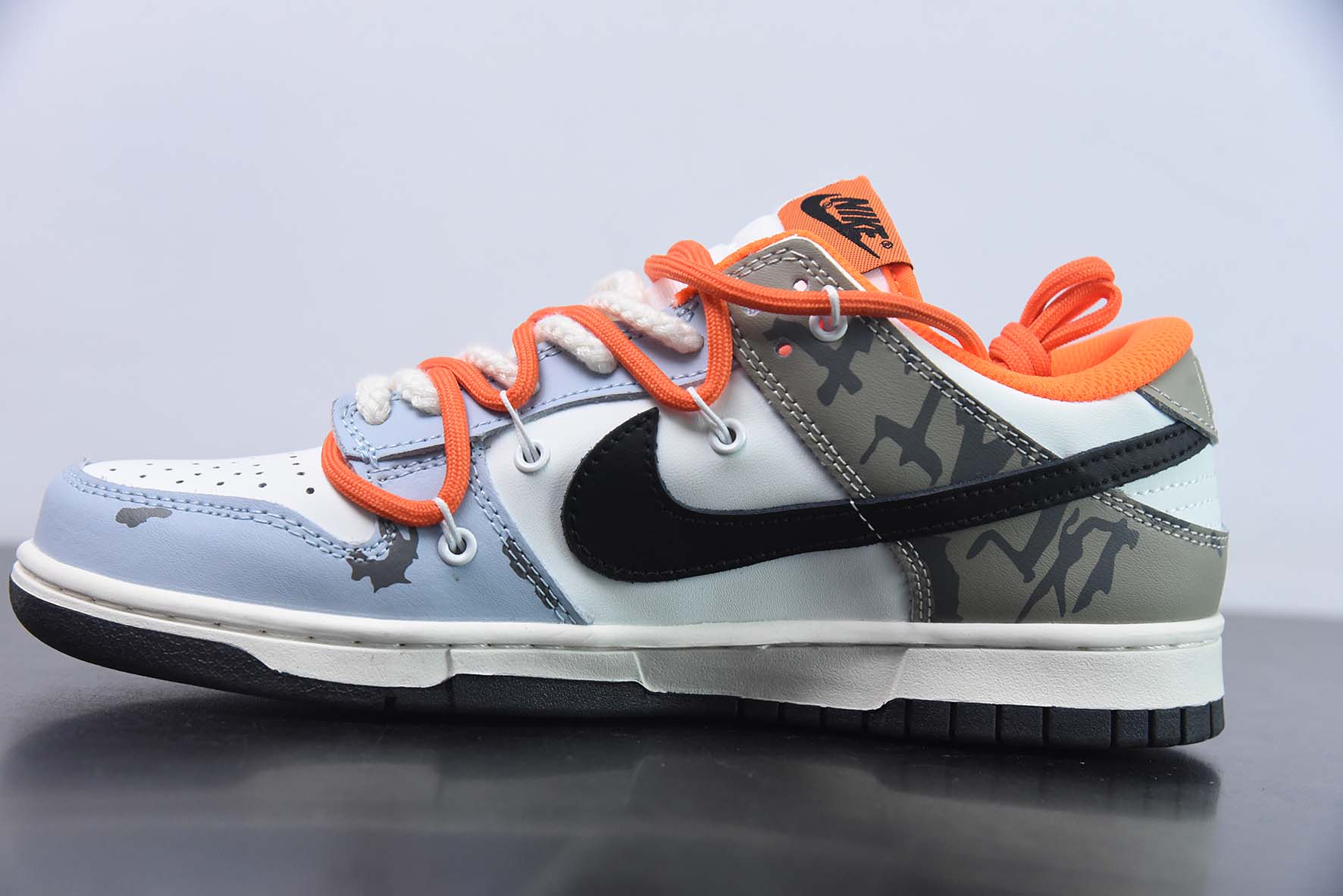NK SB Dunk Low 解构抽绳绑带低帮滑板鞋 货号：DH9765-003