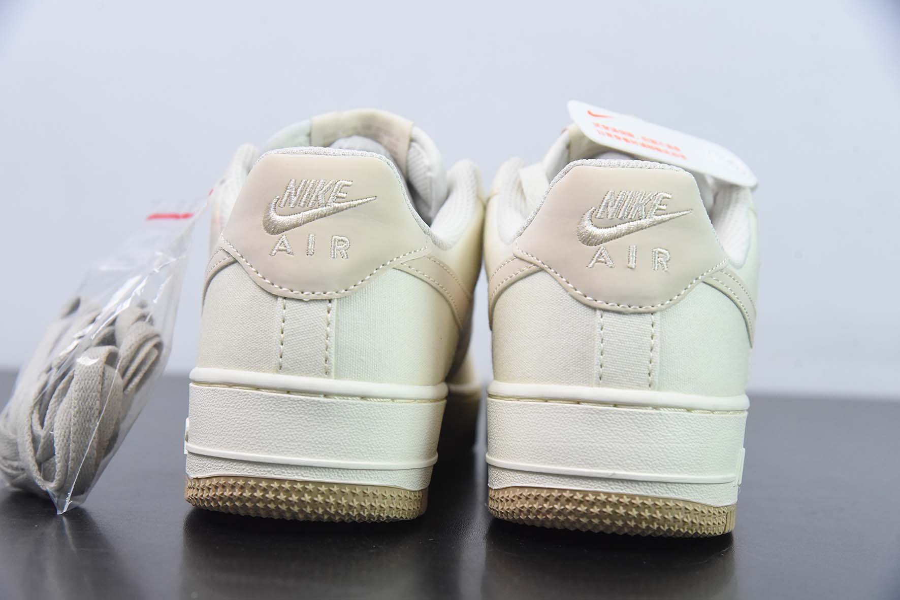 Nk Air Force 1'07 Low 卡其小勾 布面 空军一号低帮休闲板鞋 货号:ME0112-577