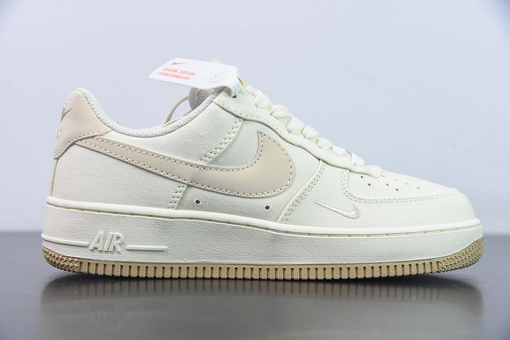 Nk Air Force 1'07 Low 卡其小勾 布面 空军一号低帮休闲板鞋 货号:ME0112-577