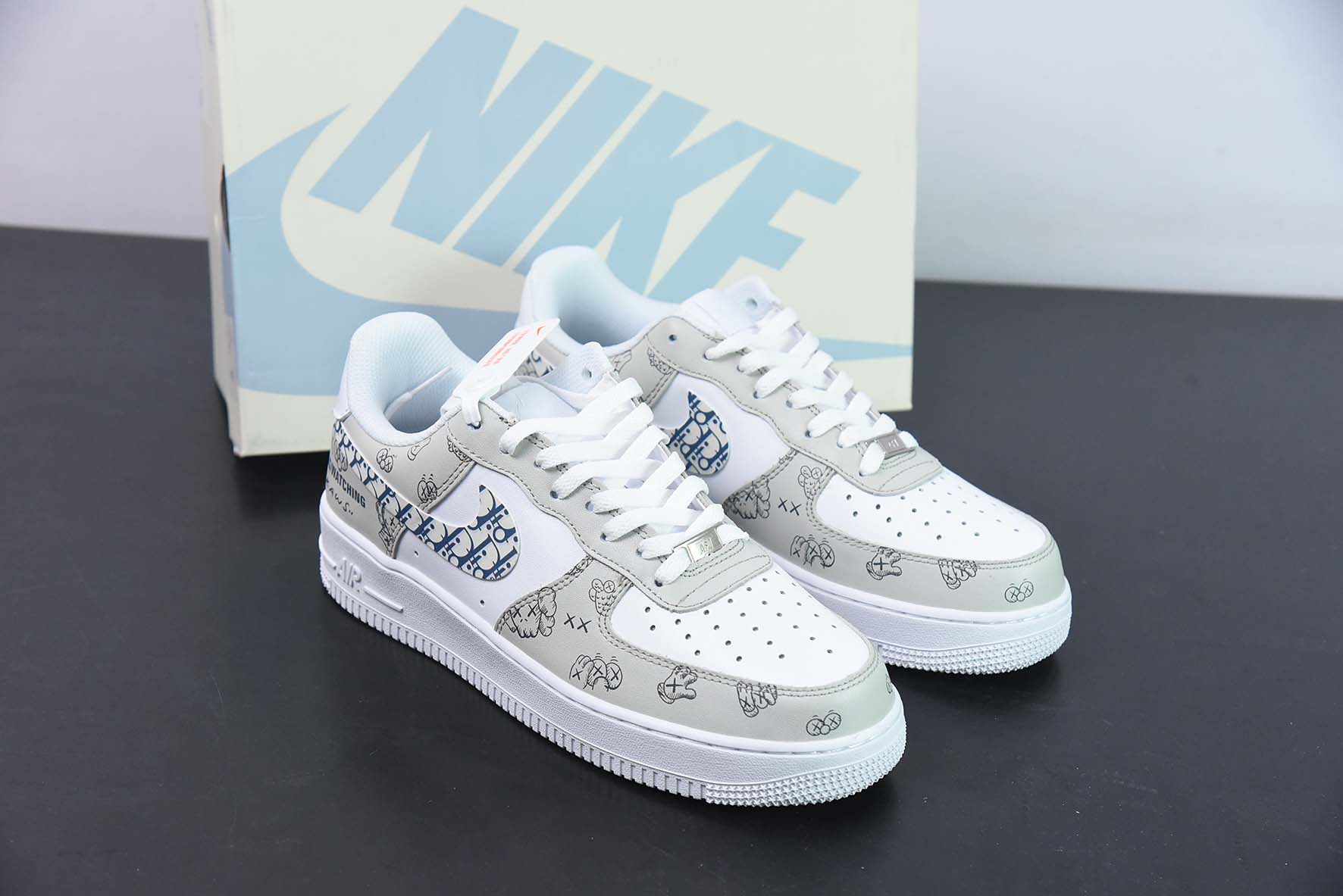 Air Force 1 '07 Low 迪奥联名灰白空军一号 货号：CW2288-001