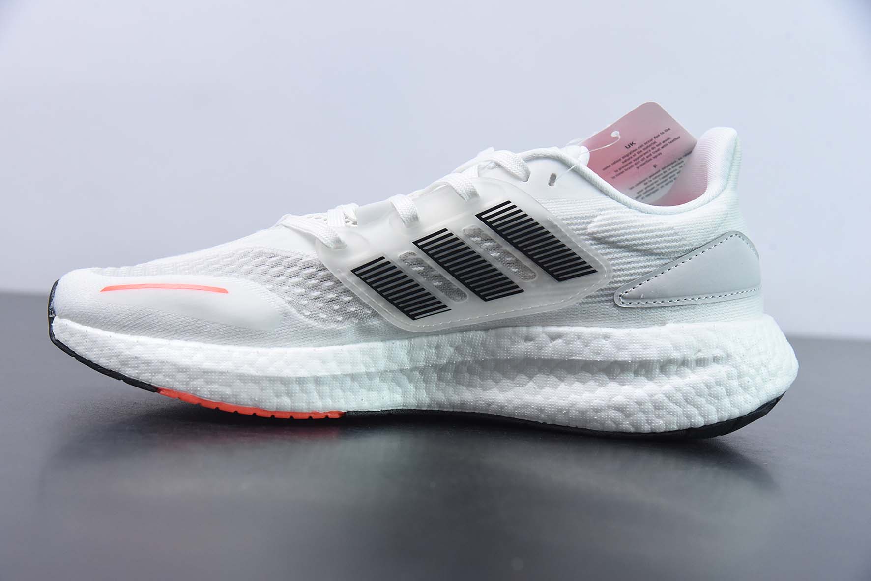 阿迪达斯 ADIDAS 超弹跑步系列 PUREBOOST 22 男女鞋新款稳定排汗减震回弹防滑耐磨跑步运动鞋跑步鞋货号:IG0909