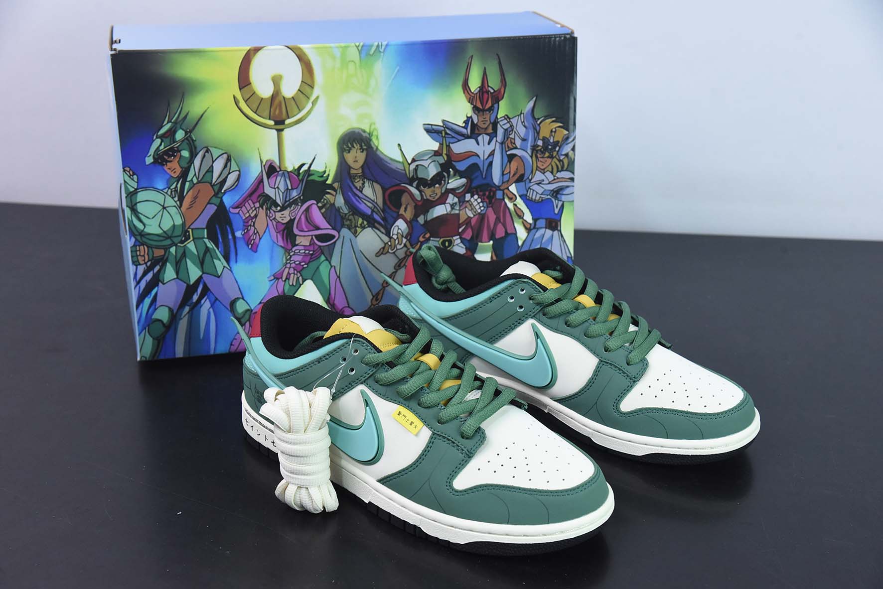 Nike SB Dunk Low"Saint"扣篮系列低帮休闲运动滑板板鞋“深绿米白紫龙圣斗士”ZD2356-156