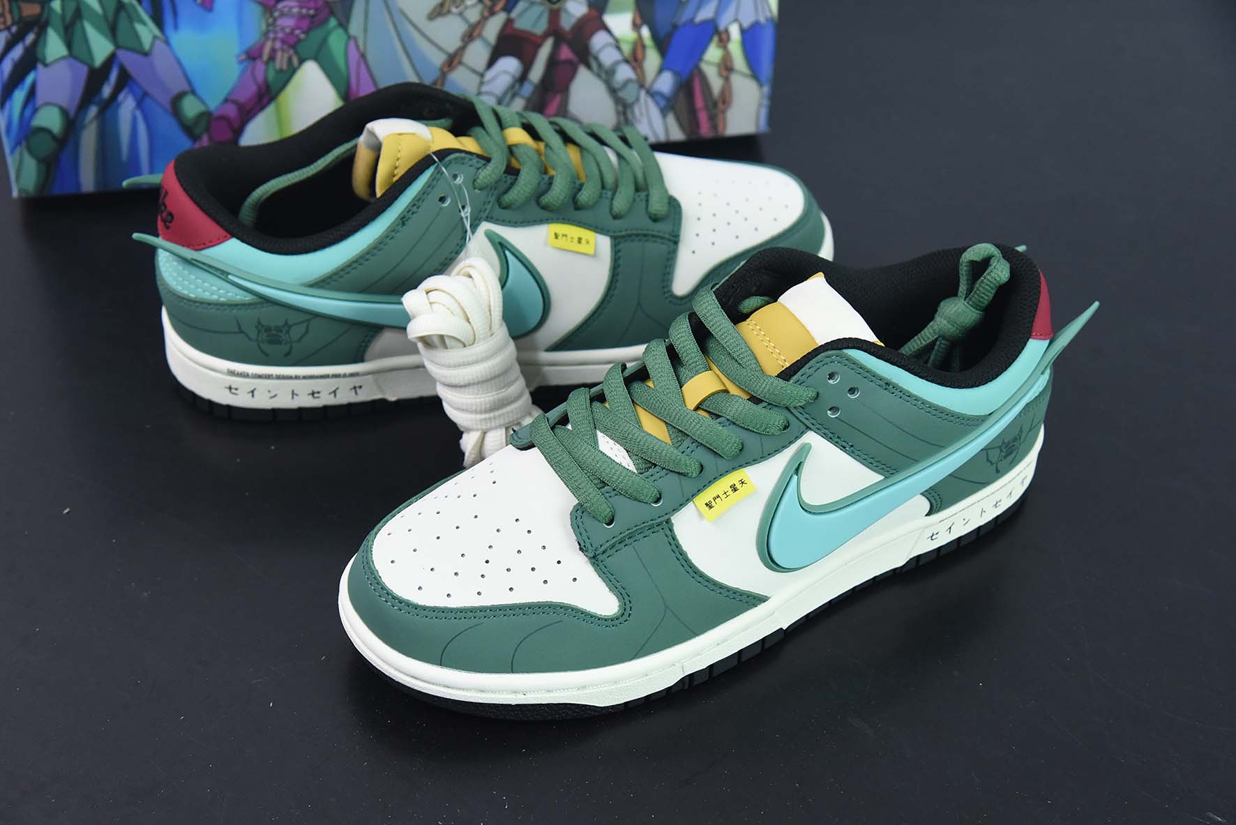 Nike SB Dunk Low"Saint"扣篮系列低帮休闲运动滑板板鞋“深绿米白紫龙圣斗士”ZD2356-156