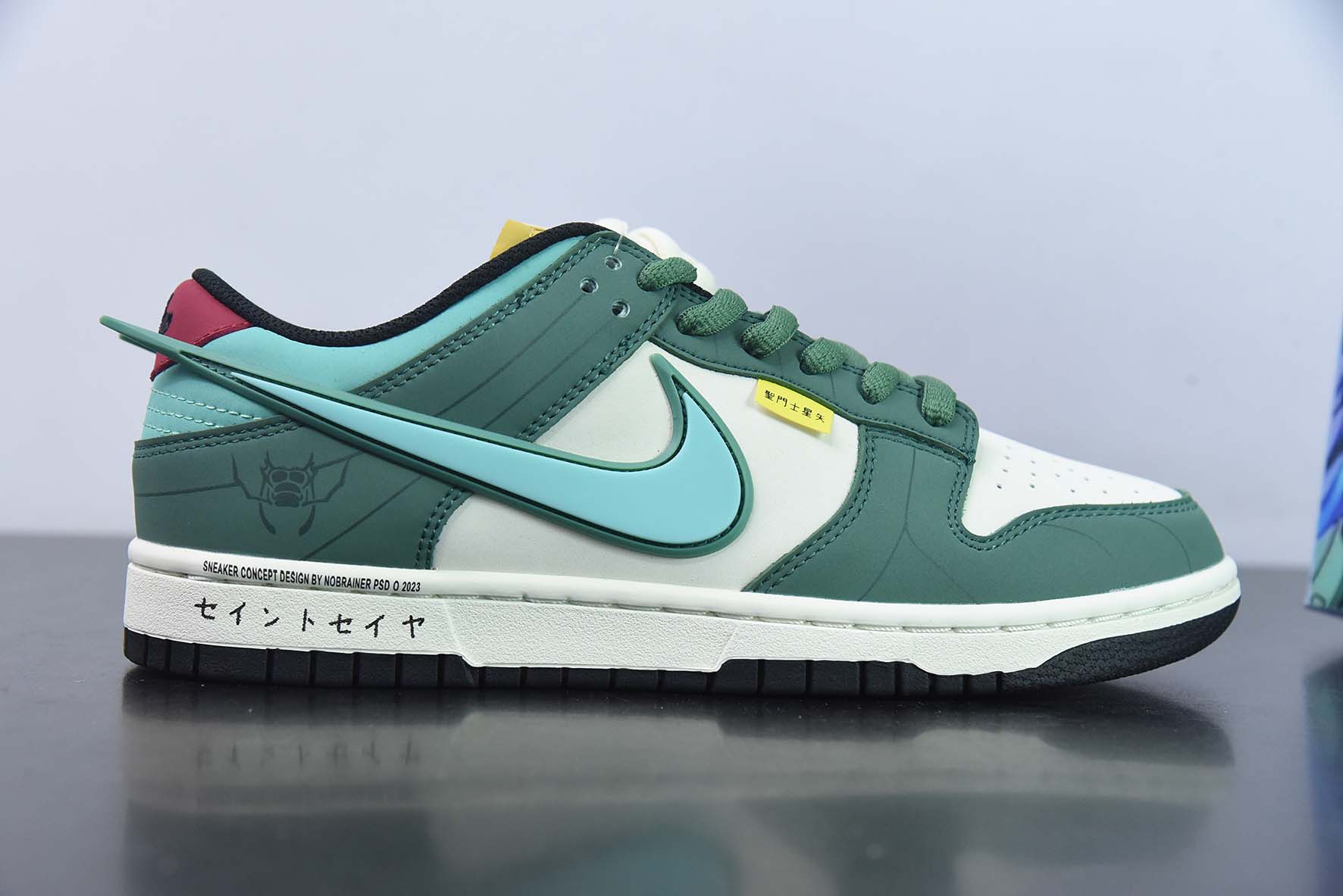 Nike SB Dunk Low"Saint"扣篮系列低帮休闲运动滑板板鞋“深绿米白紫龙圣斗士”ZD2356-156