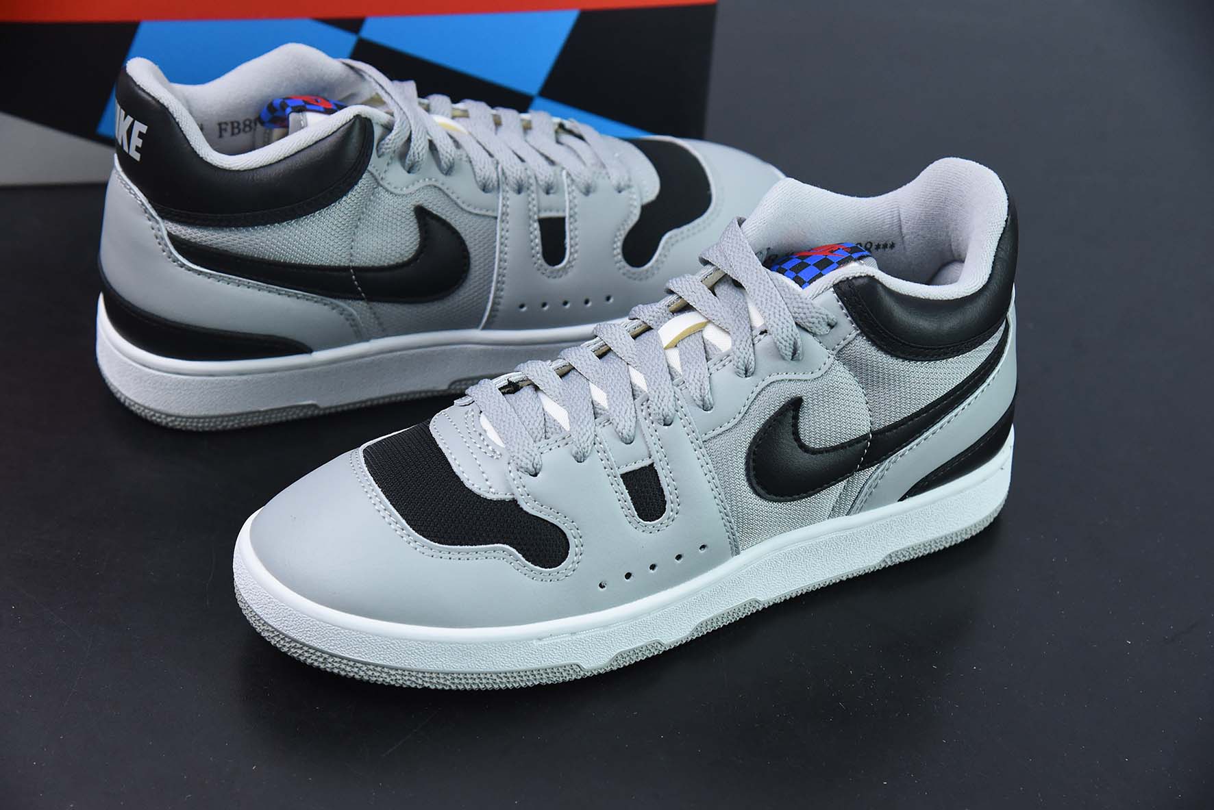 Nike Mac Attack QS"Light Smoke Grey/Black/White"系列中帮复古百搭休闲运动网球板鞋“OG烟灰黑白”FB8938-001