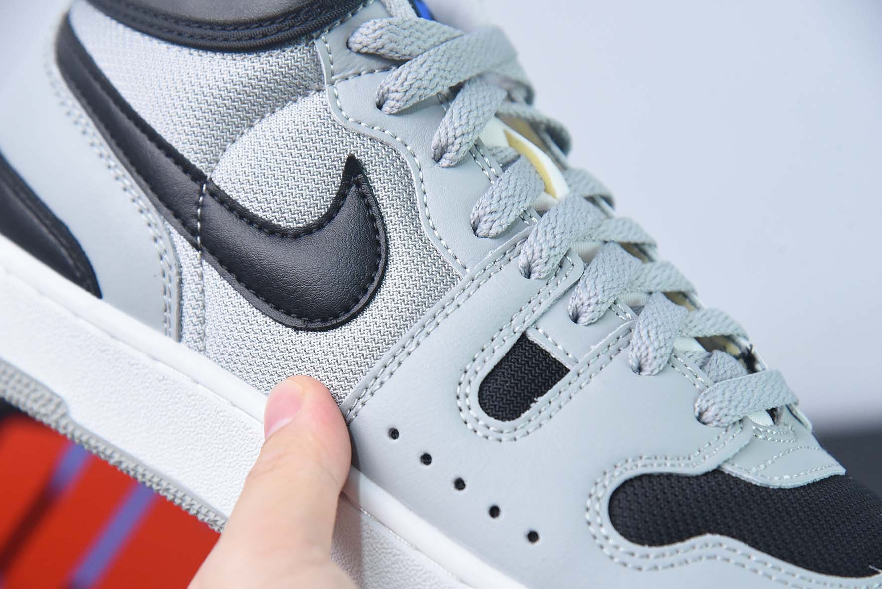 Nike Mac Attack QS"Light Smoke Grey/Black/White"系列中帮复古百搭休闲运动网球板鞋“OG烟灰黑白”FB8938-001